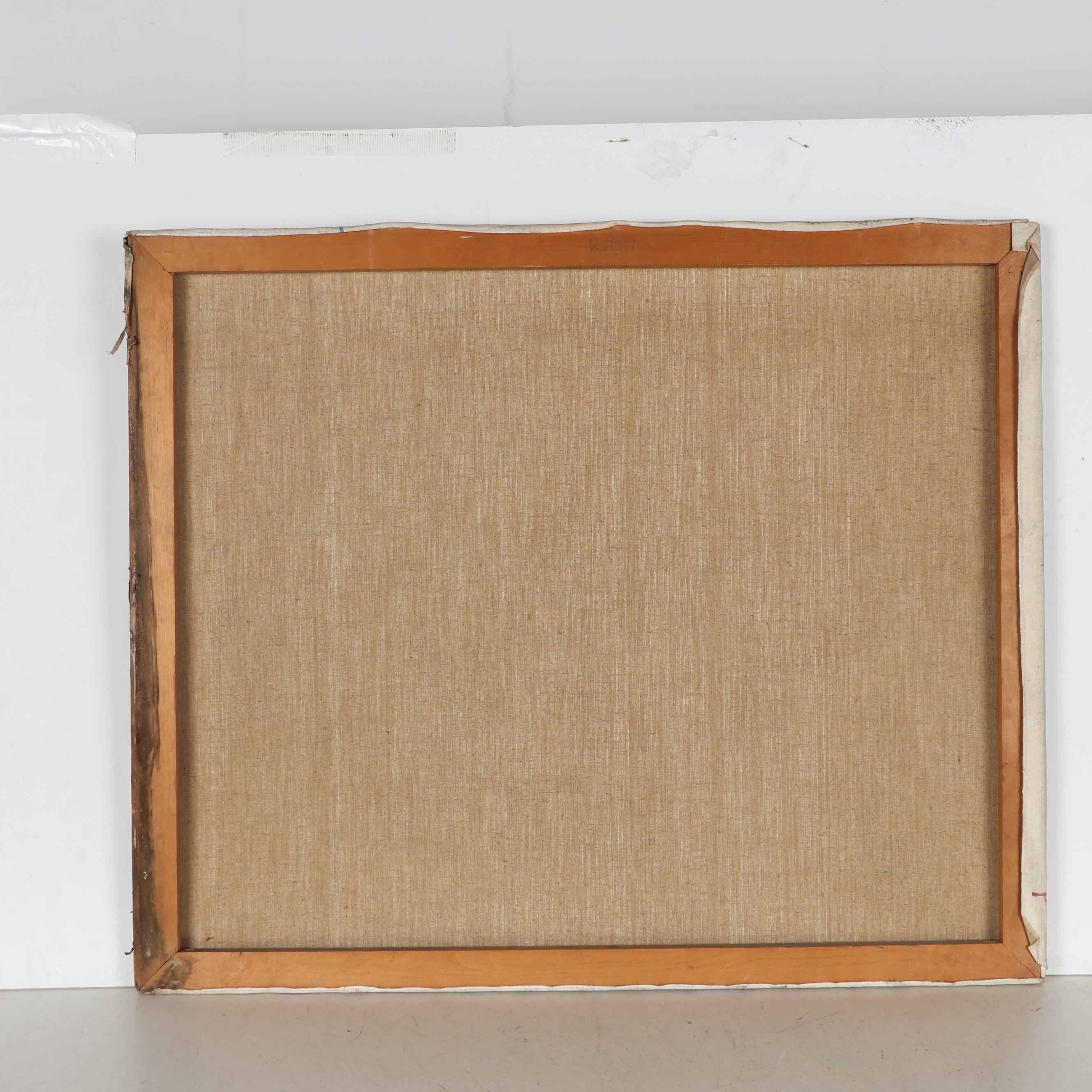 Don Stacy Abstract Oil Painting, Circa 1970