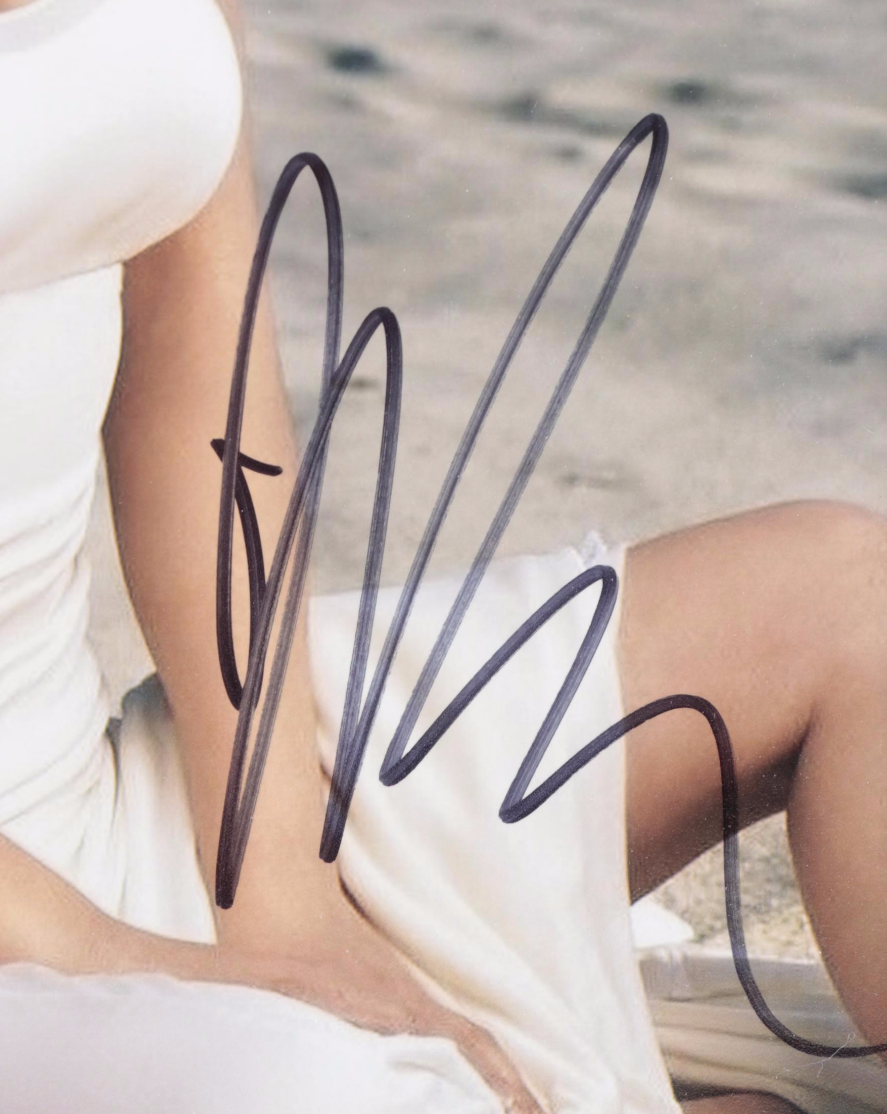 Drew Barrymore Signed "Golden Globe" and "Emmy Award" Winner Photo Print, COA