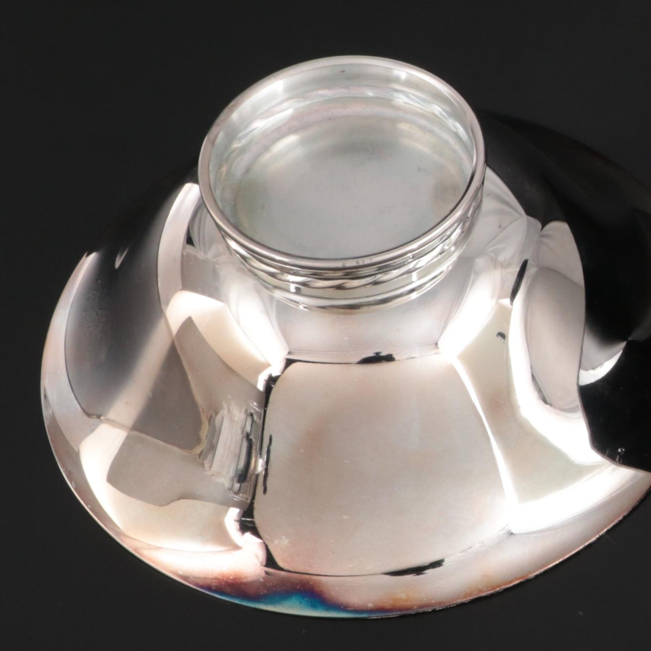 Reed & Barton Silver Plate Footed Meat Platter with Dinnerware Accessories