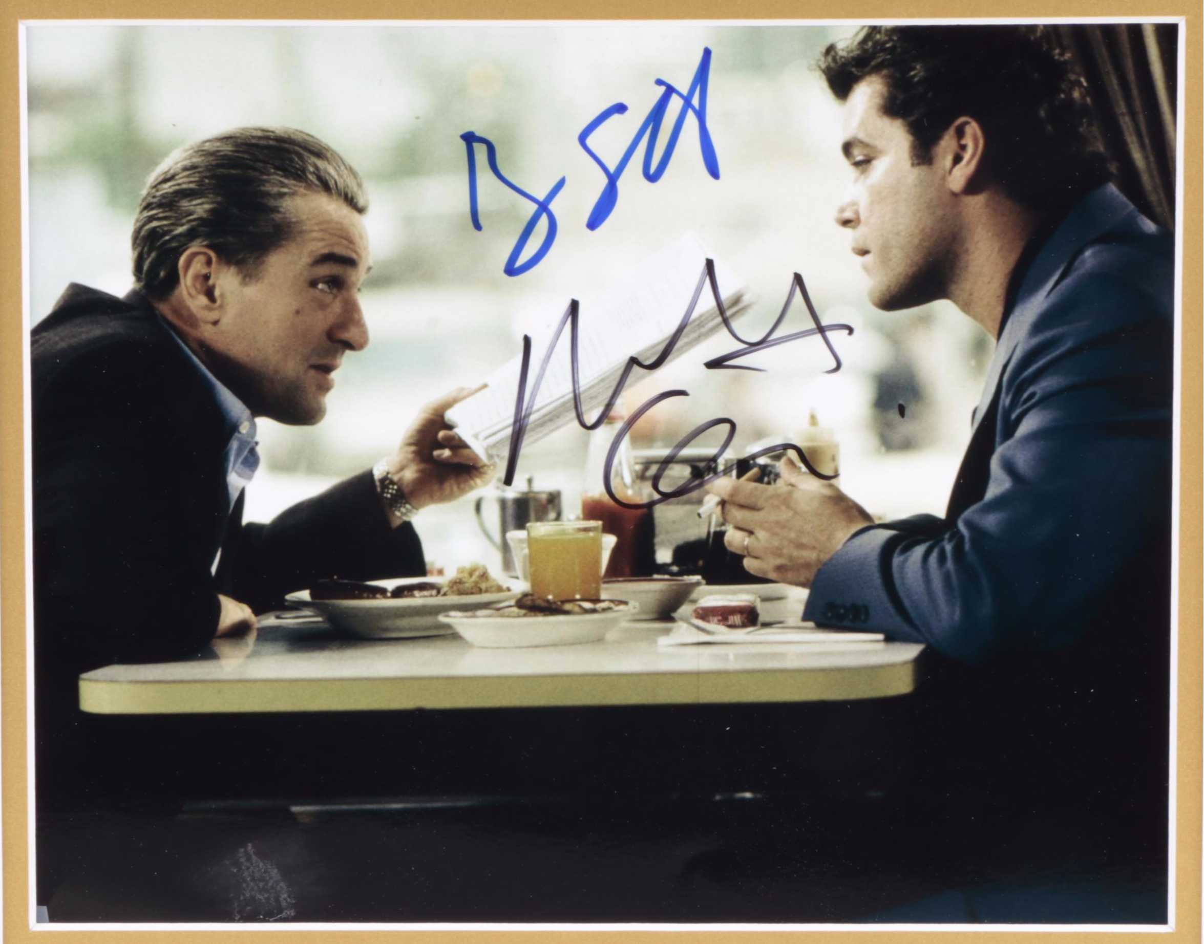 Robert De Niro and Ray Liotta Signed "Goodfellas" (1990) Movie Photo Print, COA