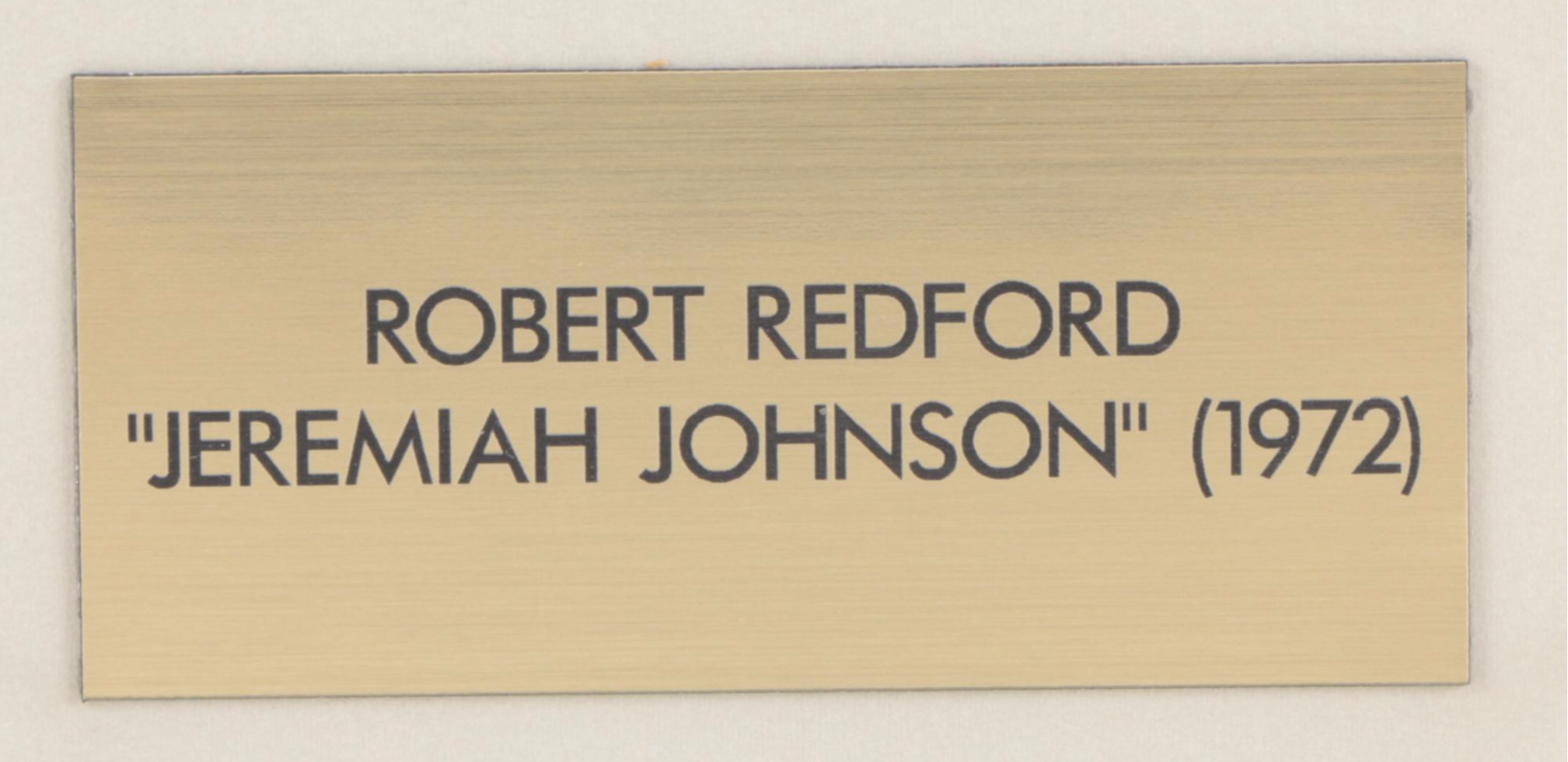 Robert Redford Signed "Jeremiah Johnson" (1972) Movie Photo Print, COA