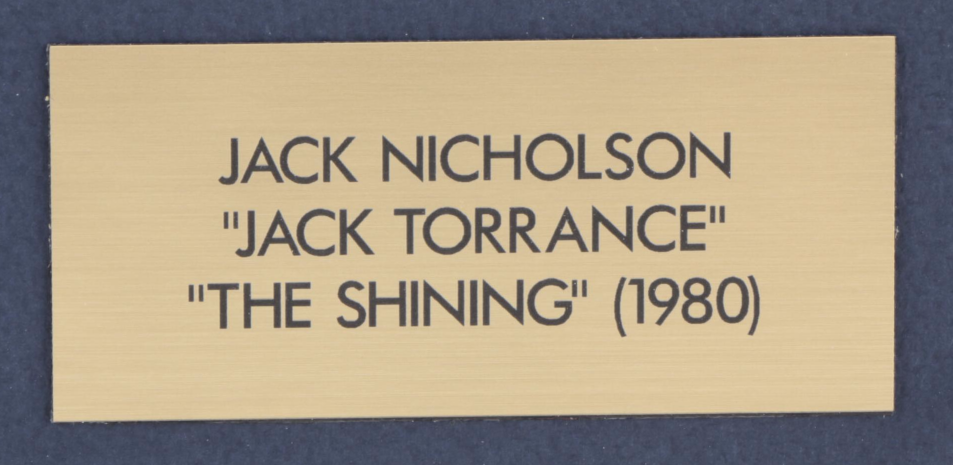 Jack Nicholson "Jack Torrance" Signed "The Shining" (1980) Movie Photo Print