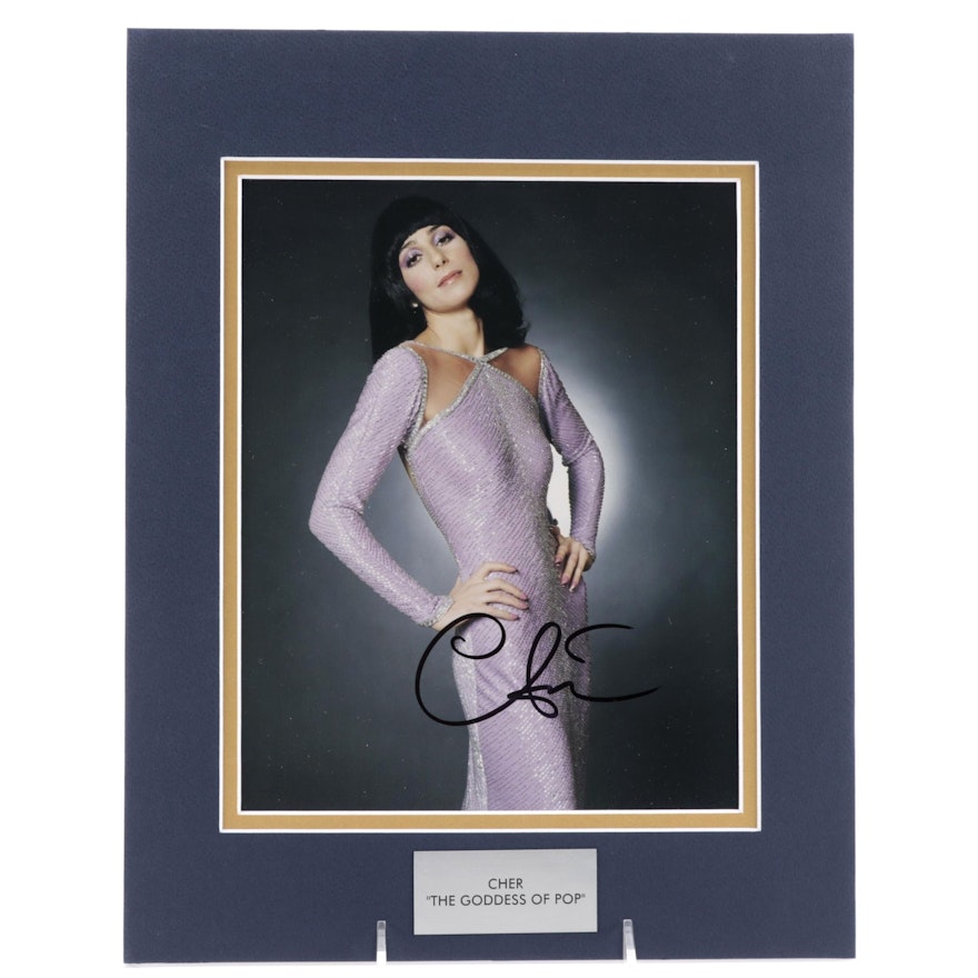 Cher "The Goddess of Pop" Signed Actress and Singer Photo Print, COA
