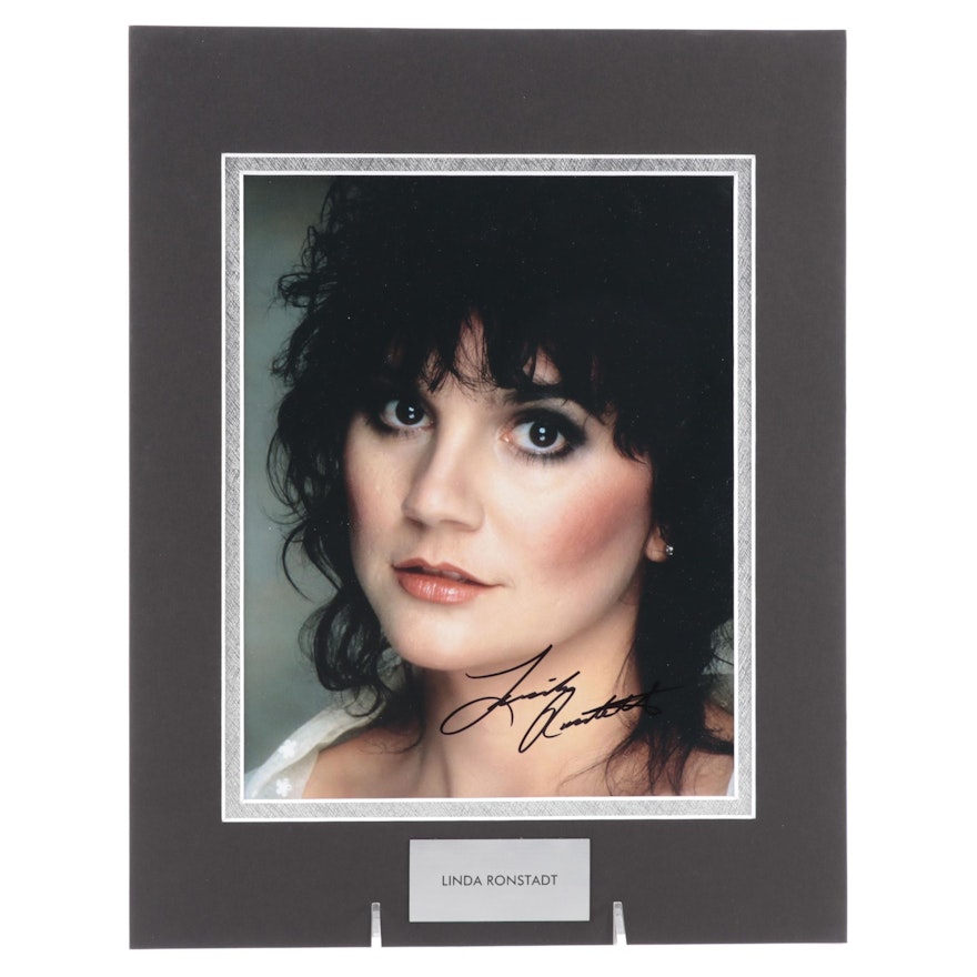 Linda Ronstadt Signed Rock and Roll and Country Singer Photo Print, COA