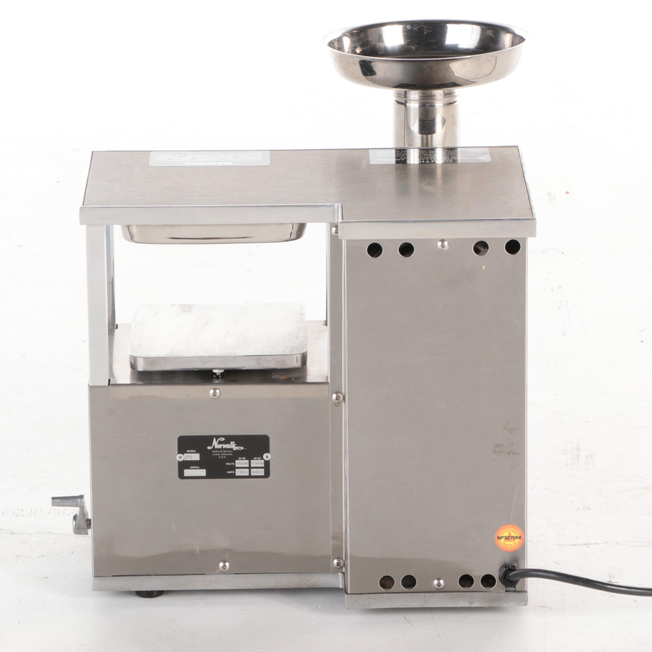 Norwalk Food Factory and Hydraulic Press Juicer Model 270