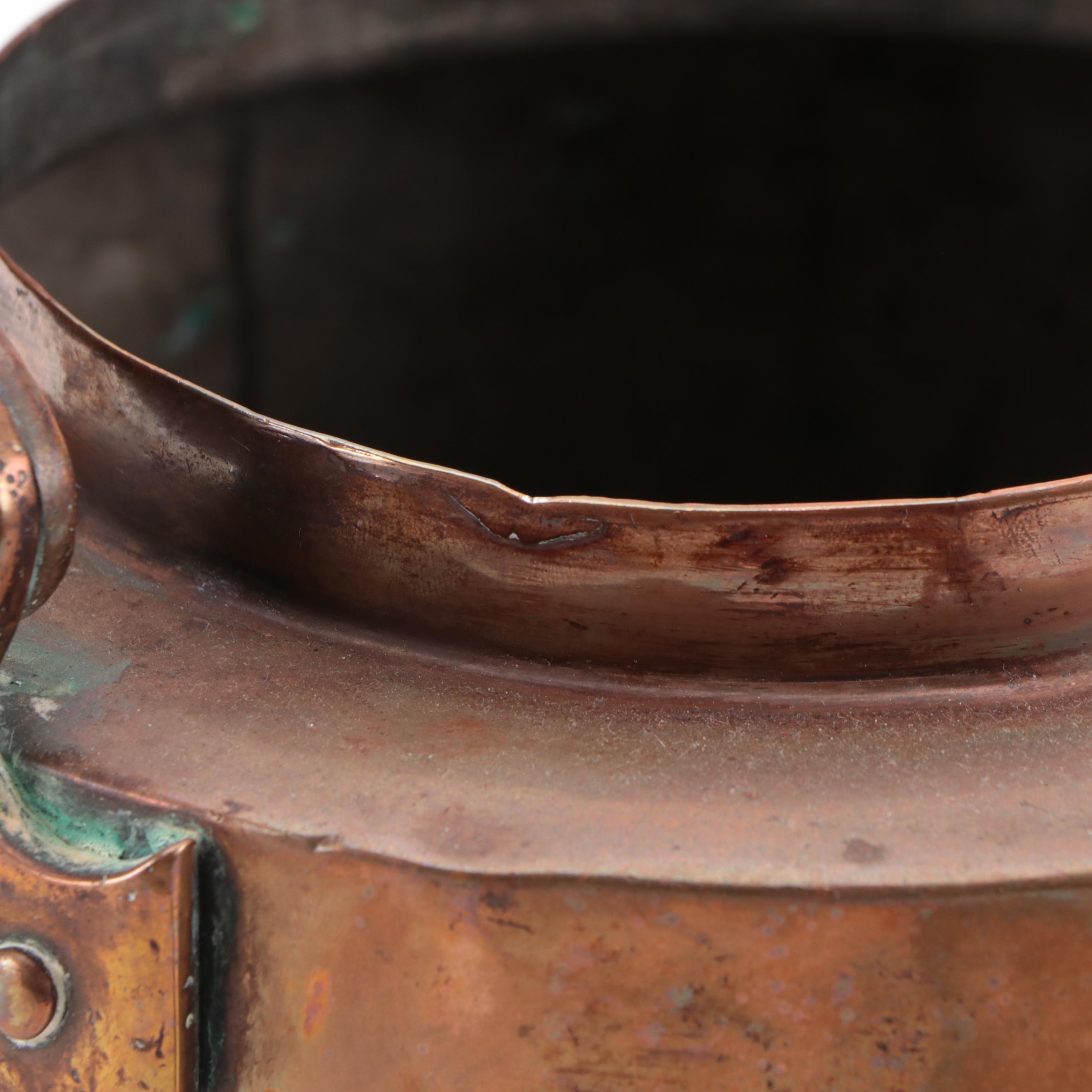 Hand-Forged Copper Kettles, Late 19th/Early 20th Century