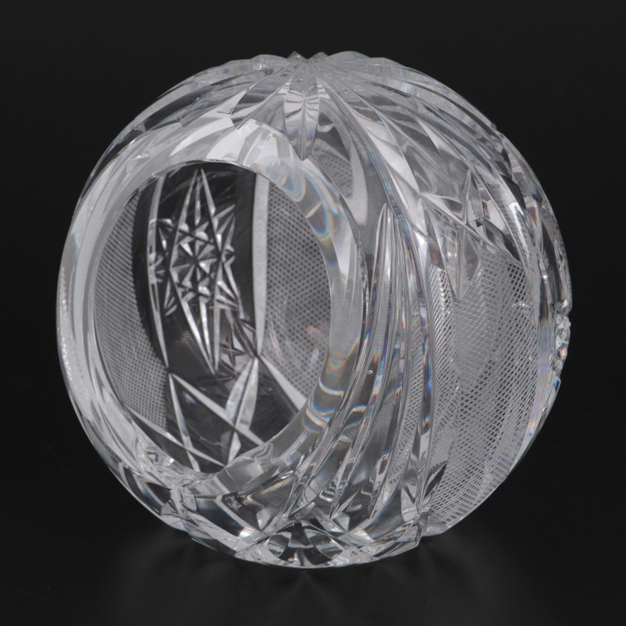 Cut Crystal Orb Ashtray