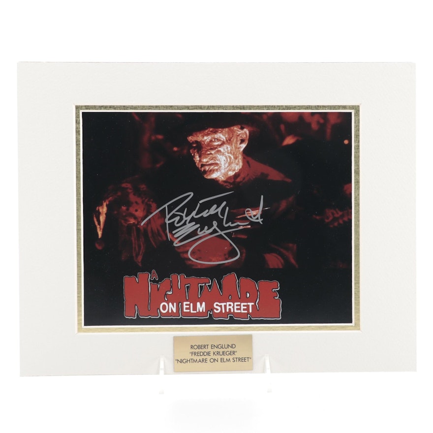 Robert Englund "Freddie Krueger" Signed "Nightmare on Elm Street" Movie Print