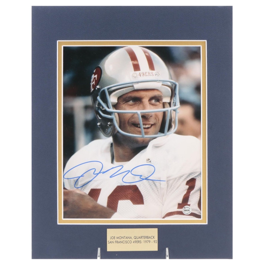 Joe Montana Signed Quarterback San Francisco 49ers (1979-1992) Photo Print, COA
