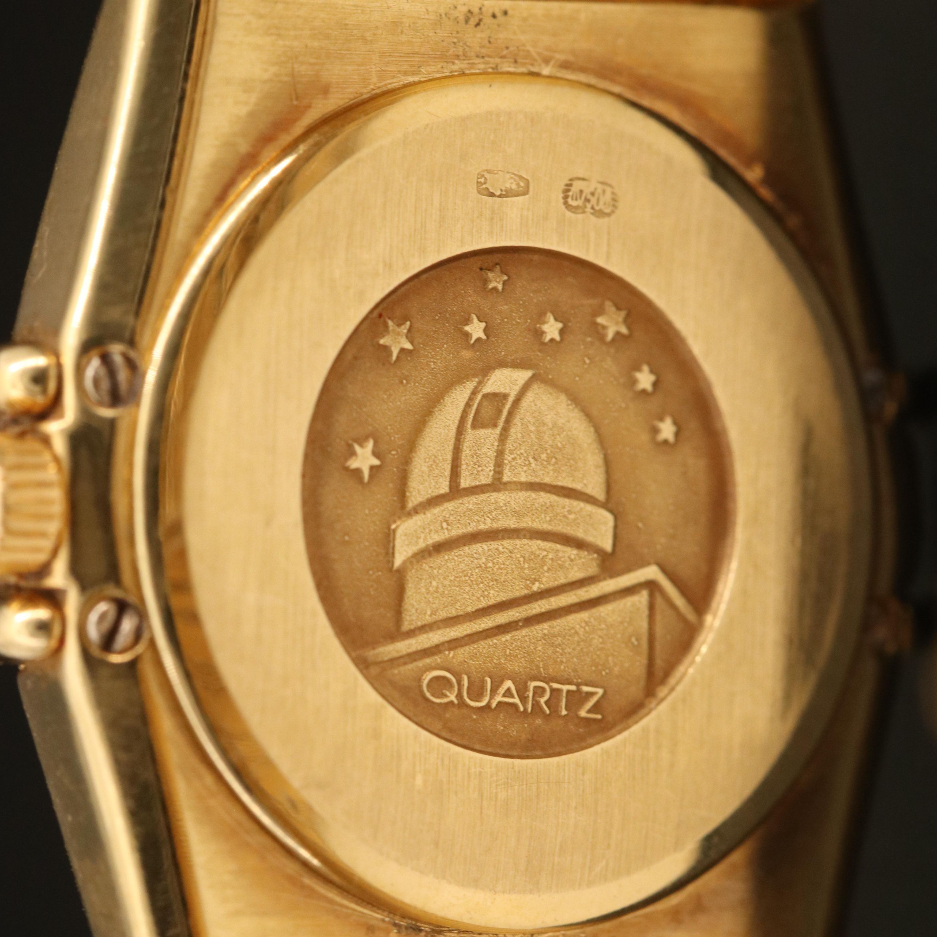 18K Omega Constellation Manhattan Diamond Watch