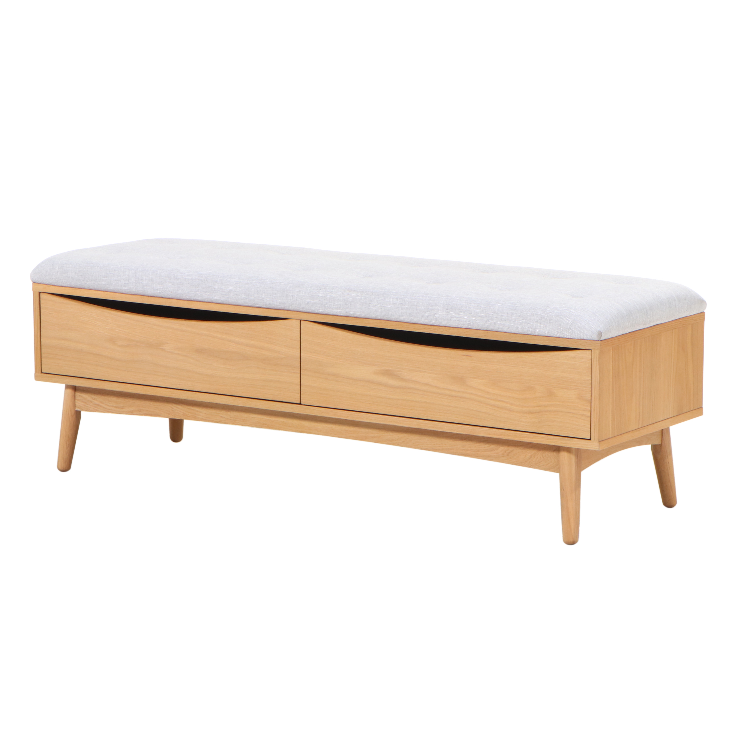 Article. "Culla" Oak Bench with Drawer