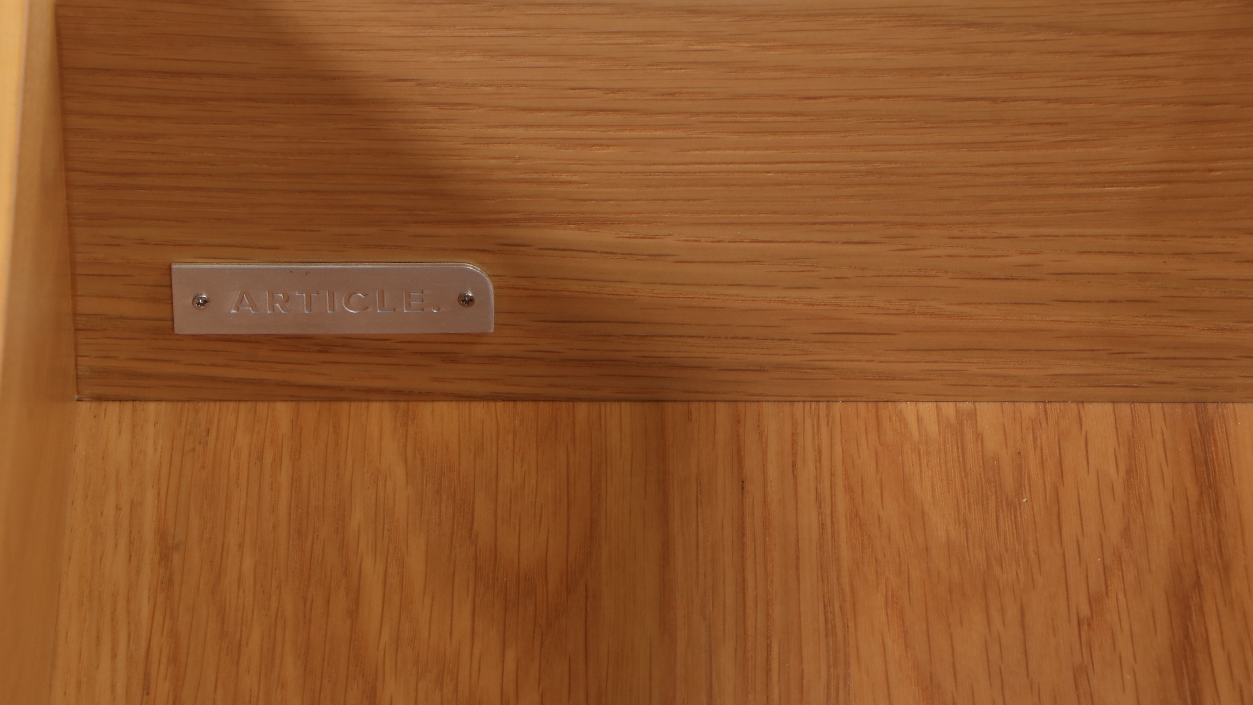 Article. "Culla" Oak Bench with Drawer