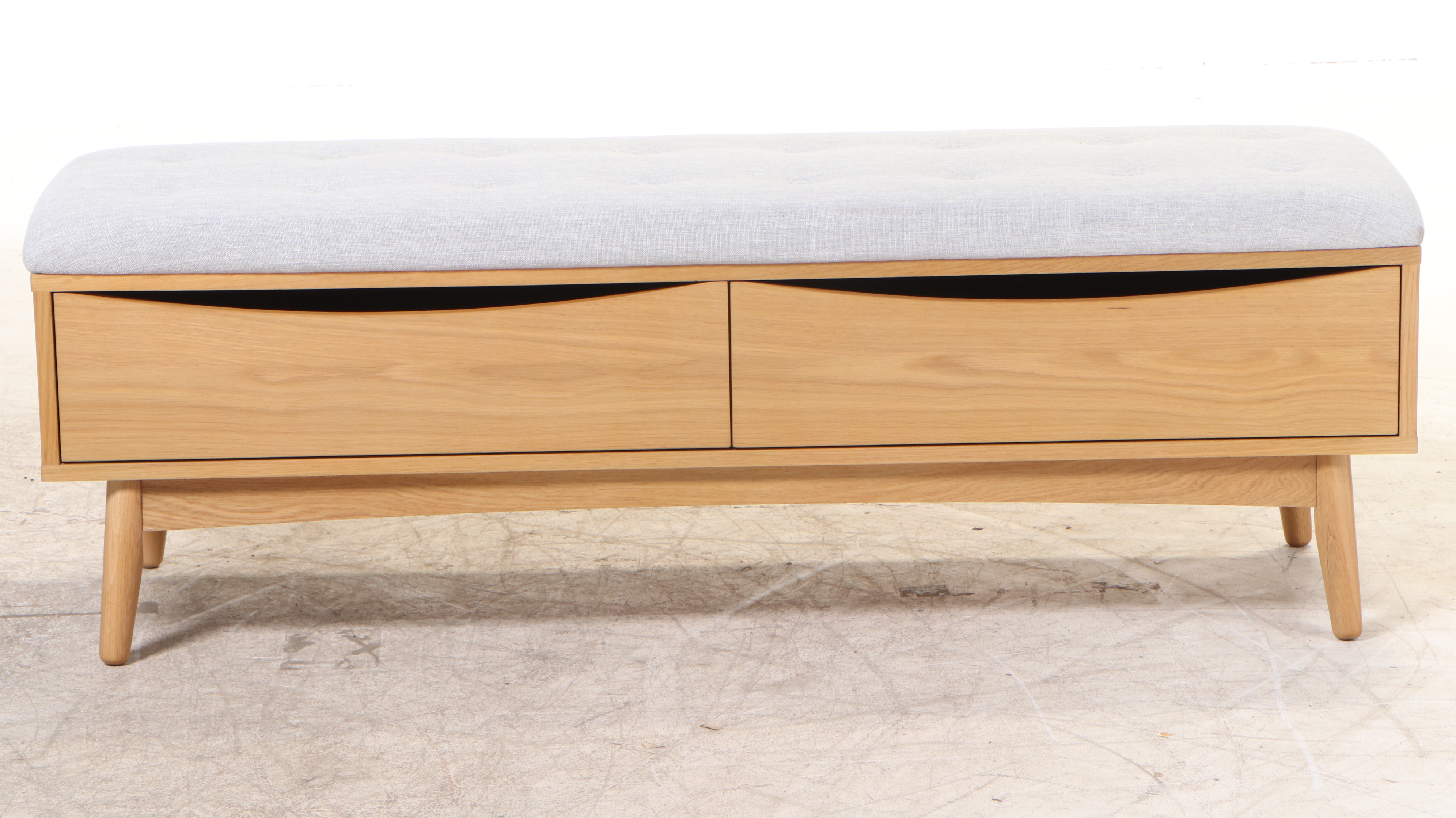 Article. "Culla" Oak Bench with Drawer