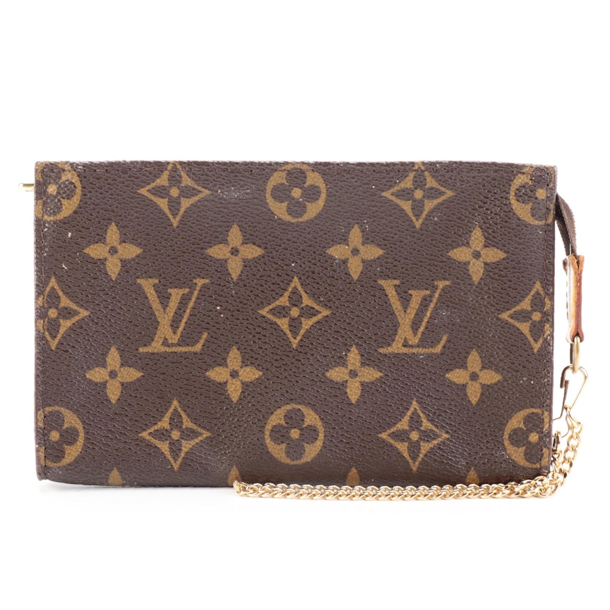 Louis Vuitton Pochette in Monogram Canvas with Chain