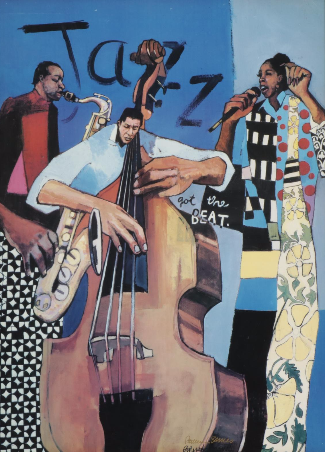 Patterson and Barnes Jazz Band Offset Lithograph, Late 20th to 21st Century