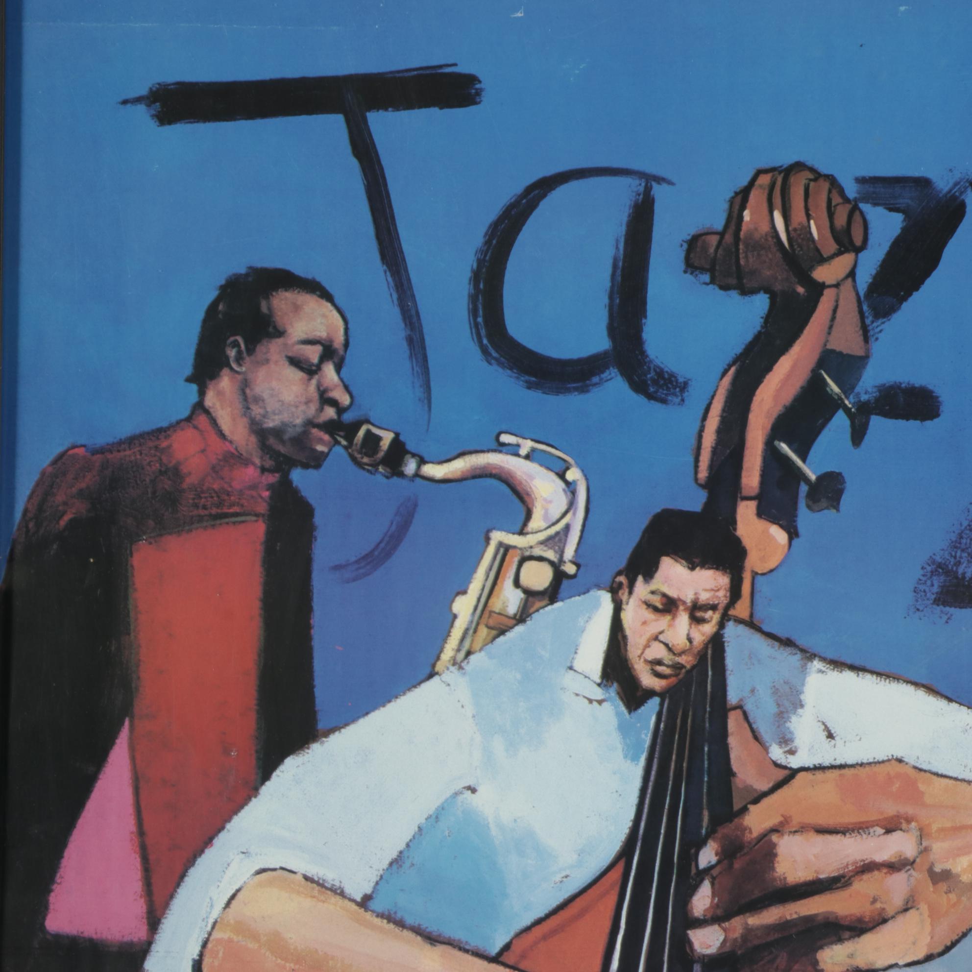 Patterson and Barnes Jazz Band Offset Lithograph, Late 20th to 21st Century