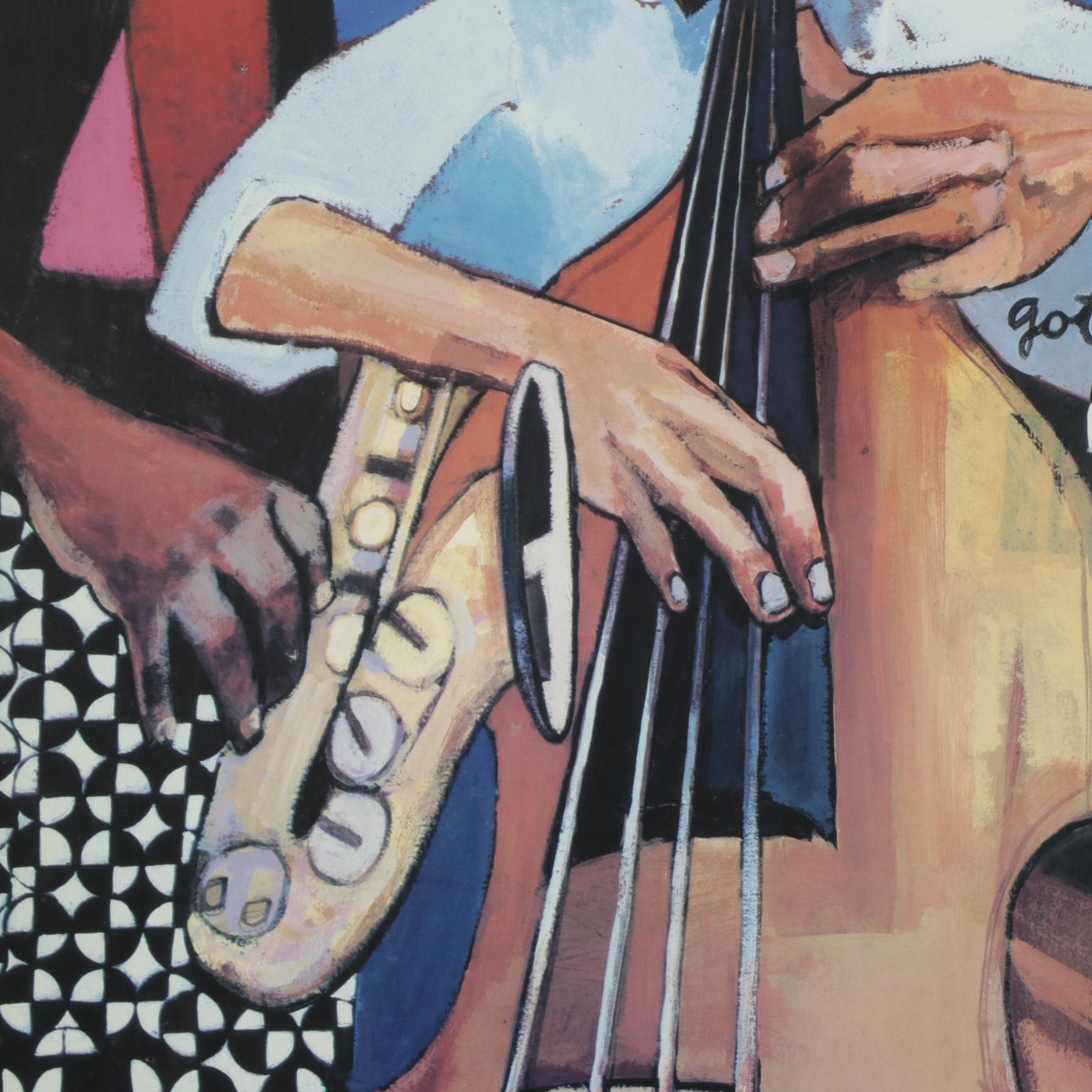 Patterson and Barnes Jazz Band Offset Lithograph, Late 20th to 21st Century