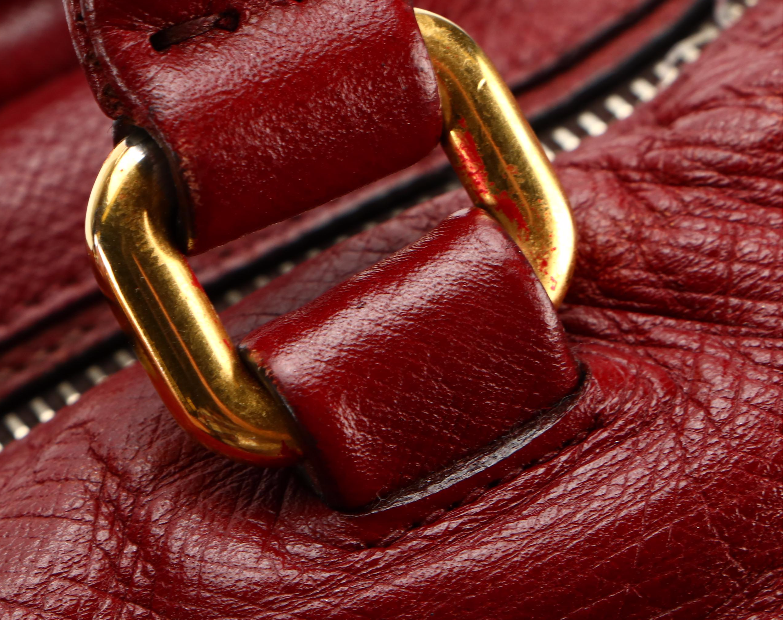 Prada Two-Way Bag in Red Saffiano Leather and Red Tessuto Nylon