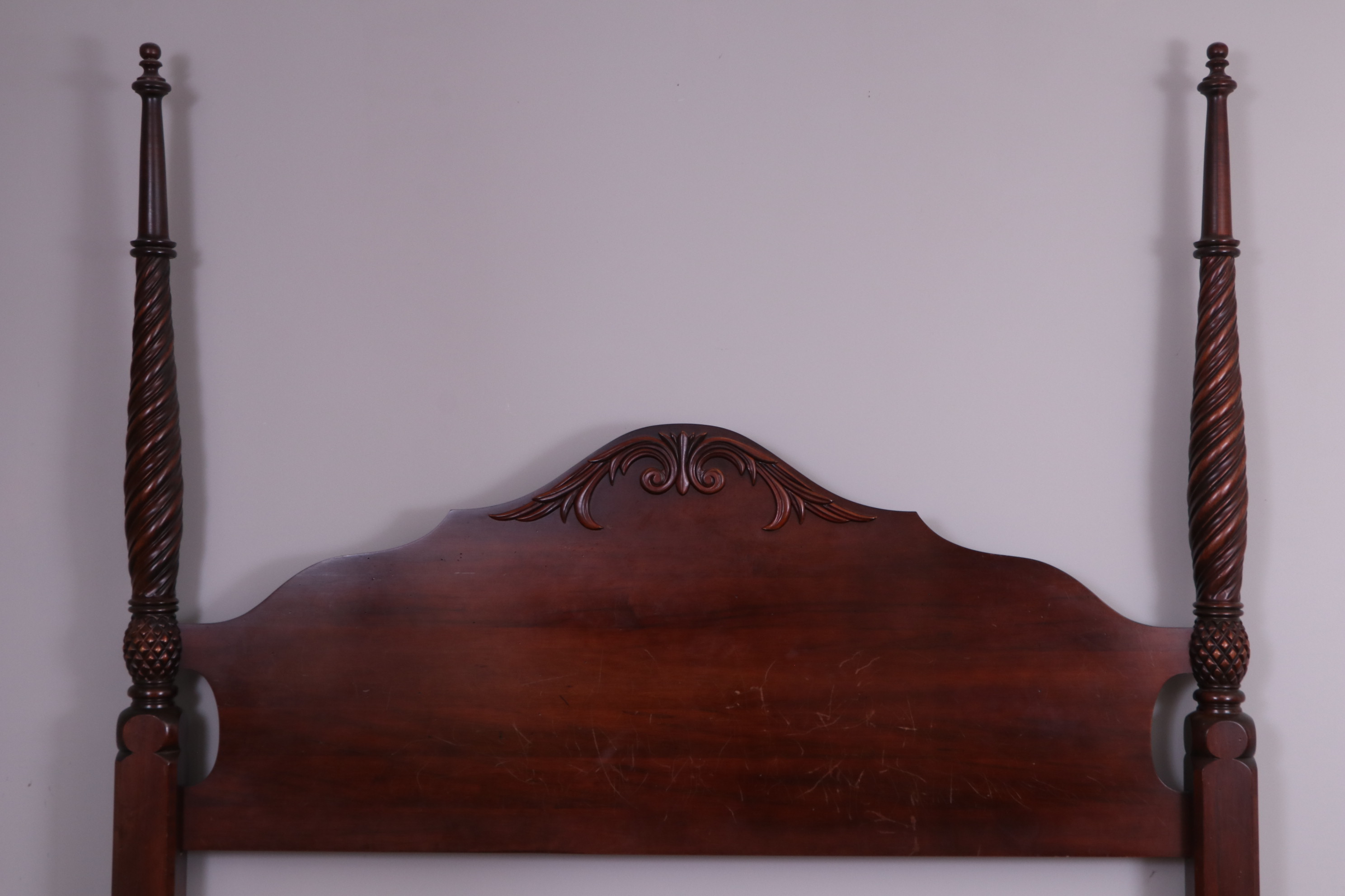 Ethan Allen British Classics "Montego" Mahogany-Finish King Four-Poster Bed