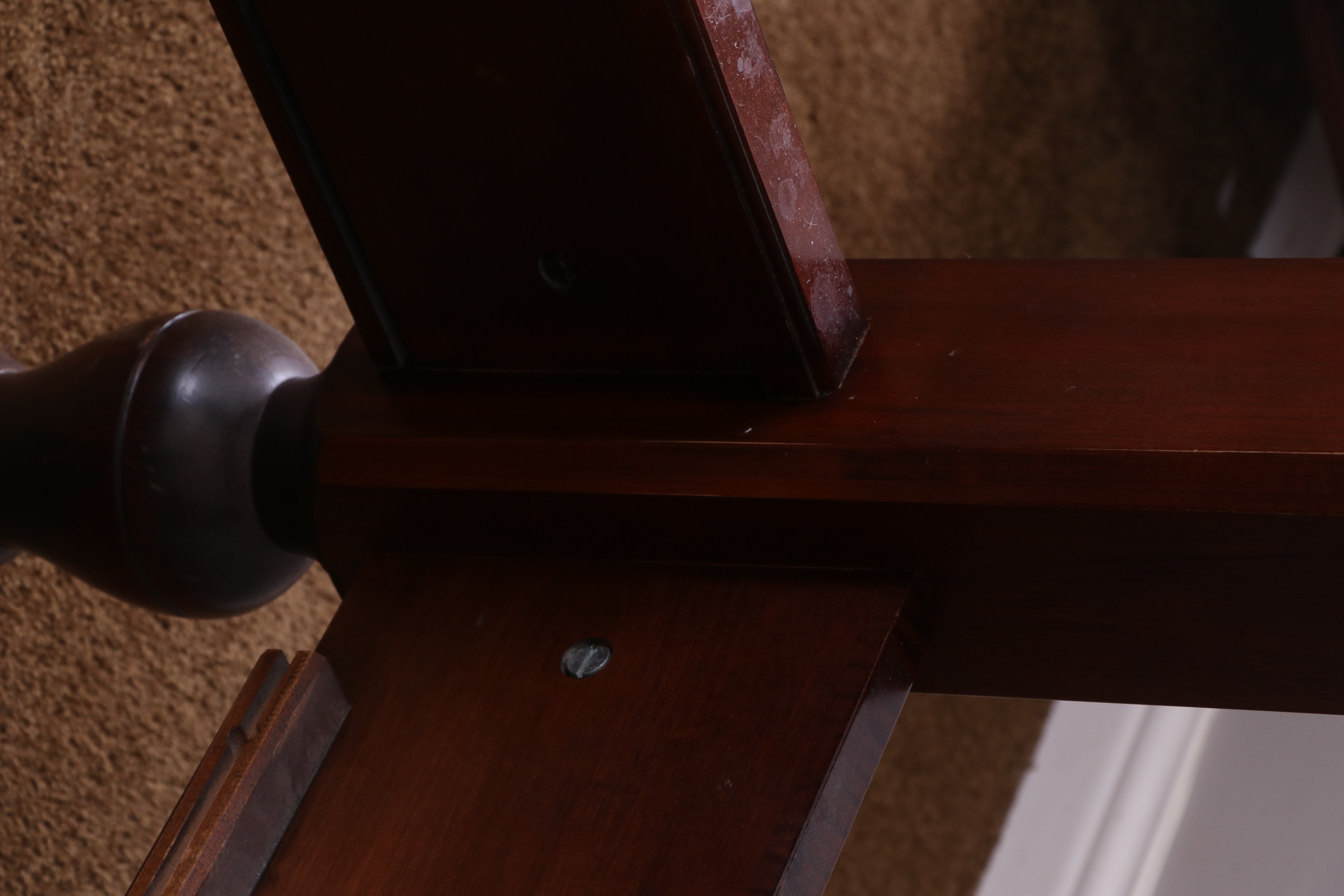 Ethan Allen British Classics "Montego" Mahogany-Finish King Four-Poster Bed