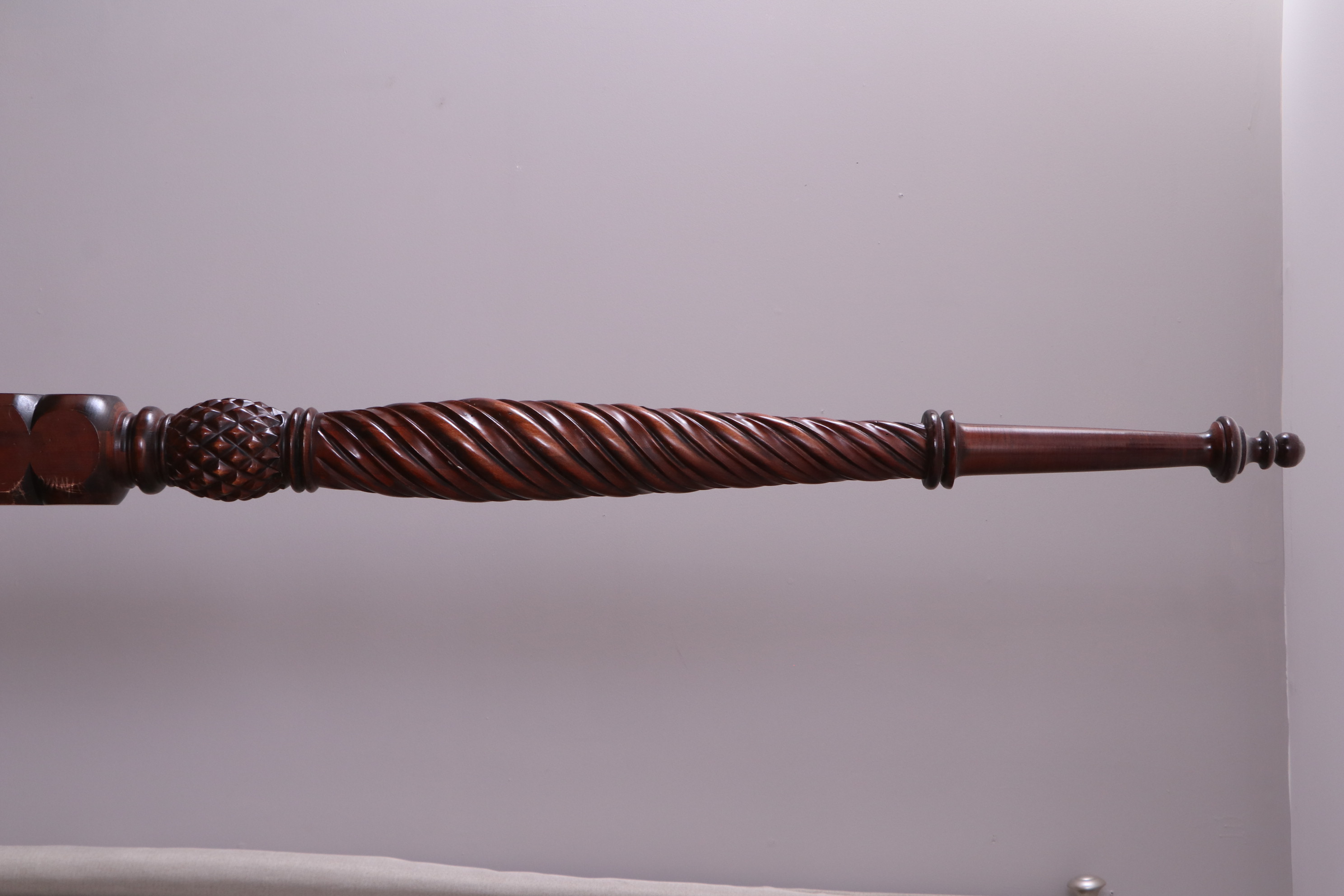 Ethan Allen British Classics "Montego" Mahogany-Finish King Four-Poster Bed