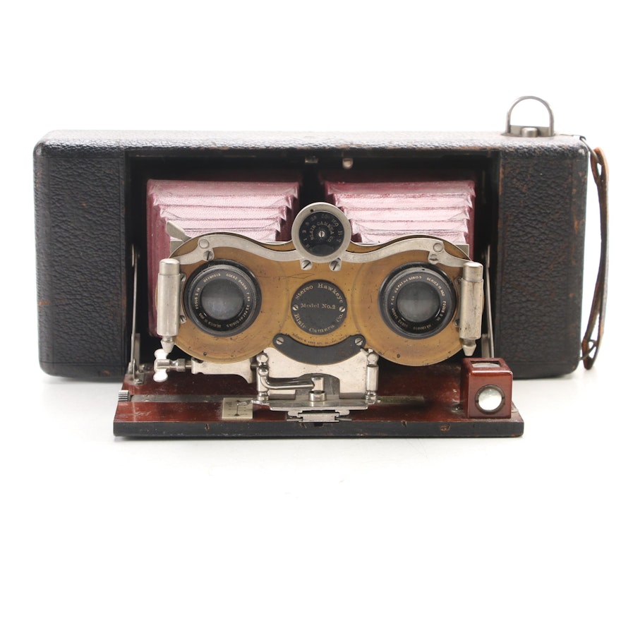 Blair Camera Co. Stereo Hawkeye Model No 2 Stereoscopic Camera, 1904-1907