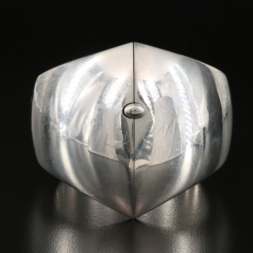 Nanna and Jorgen Ditzel for Georg Jensen Sterling Hinged Bangle