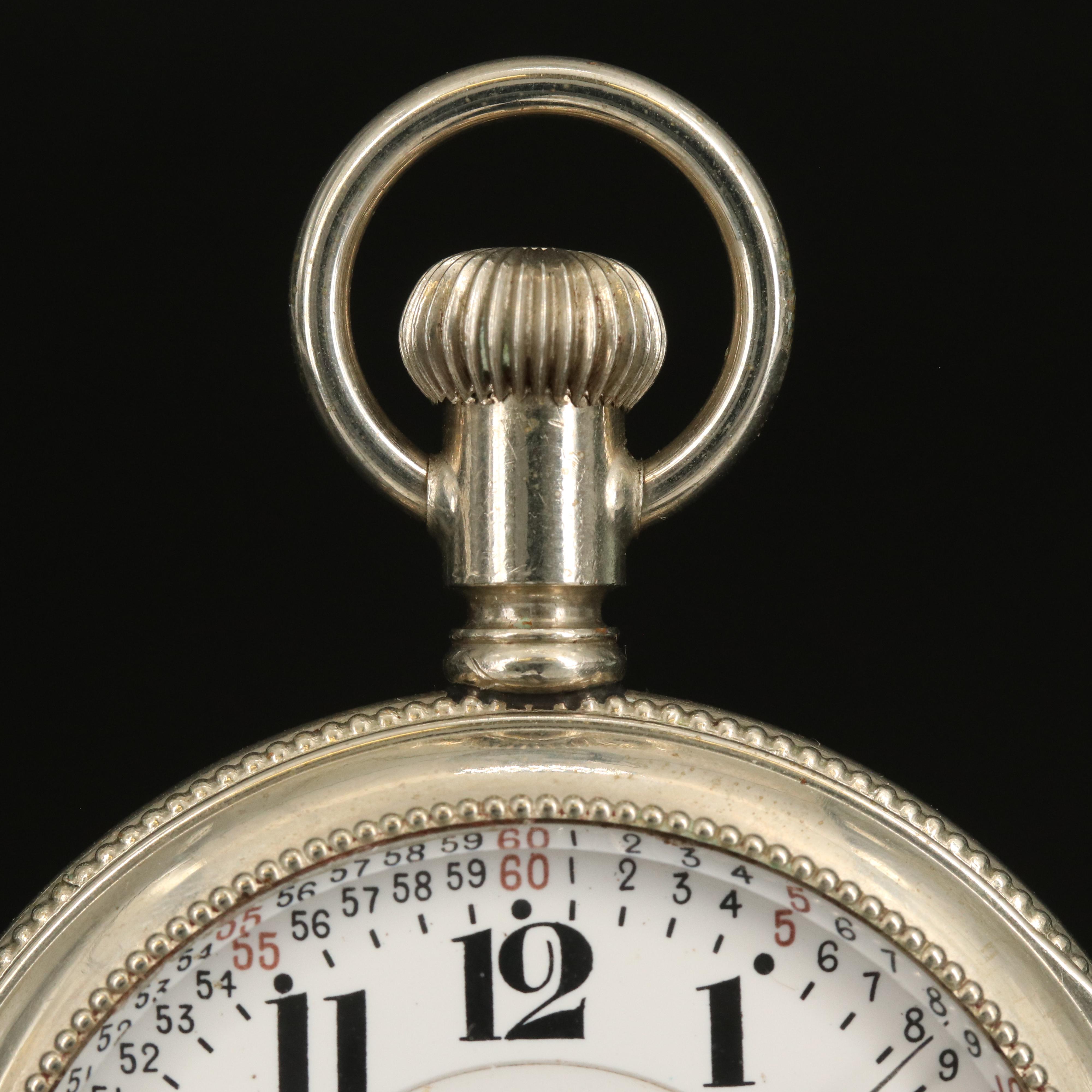 1922 Hamilton Exhibition Back Salesman's Sample Pocket Watch