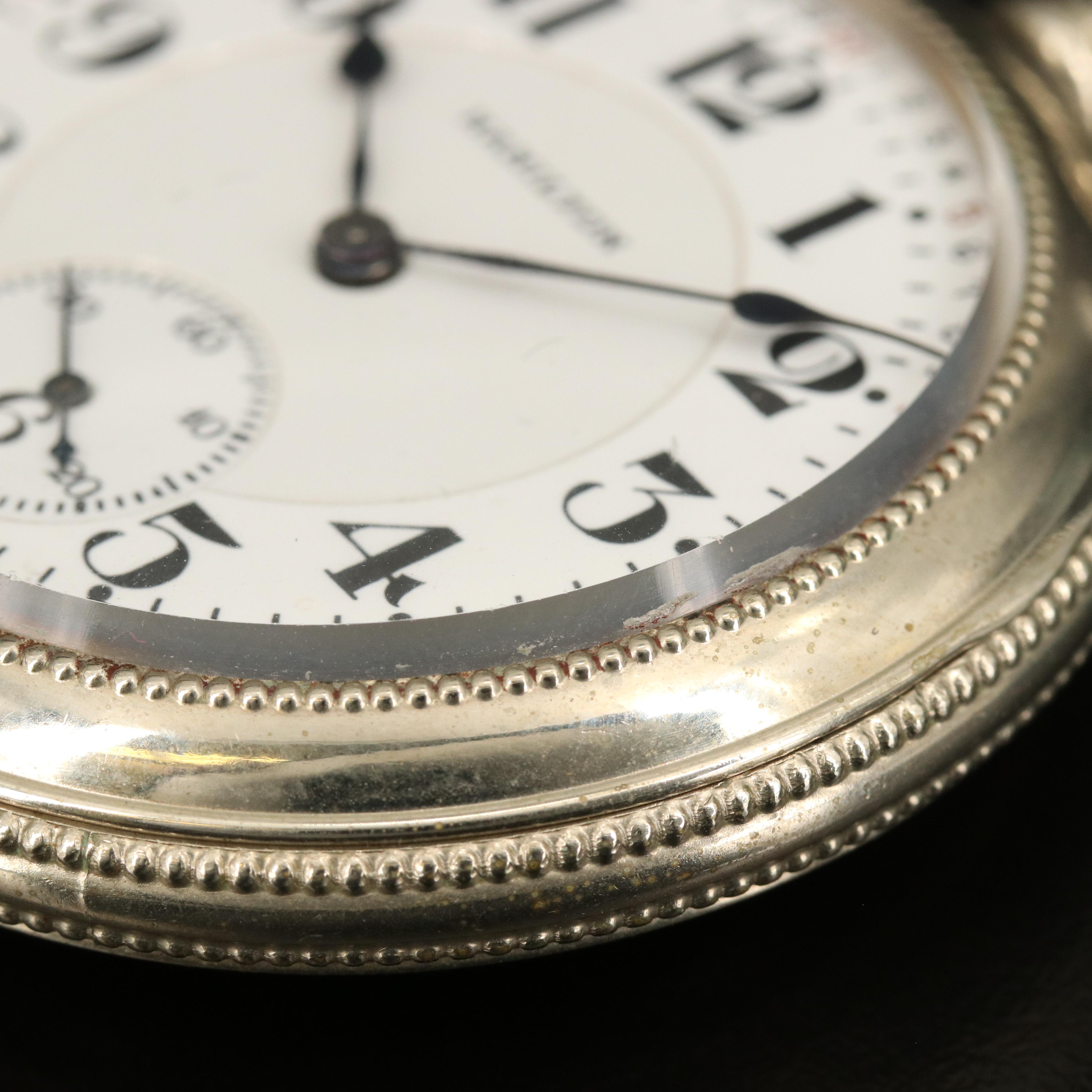 1922 Hamilton Exhibition Back Salesman's Sample Pocket Watch