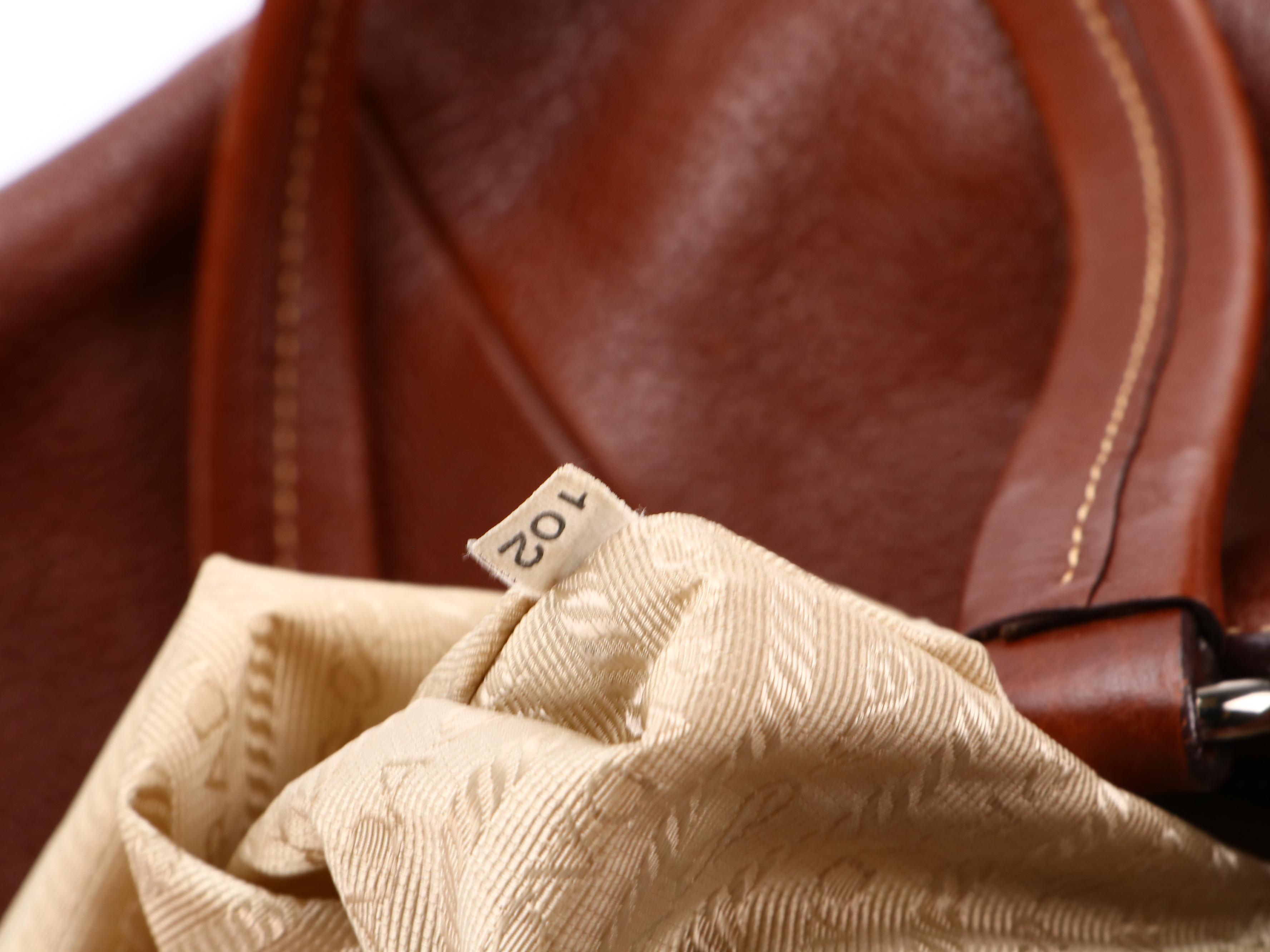 Prada Shoulder Tote Bag in Vitello Daino Leather with Two Exterior Flap Pockets