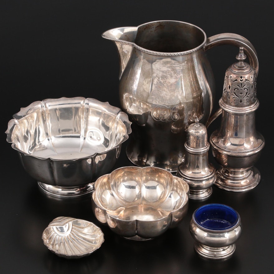 Shreve, Crump & Low Sterling Silver Revere Reproduction Pitcher and More