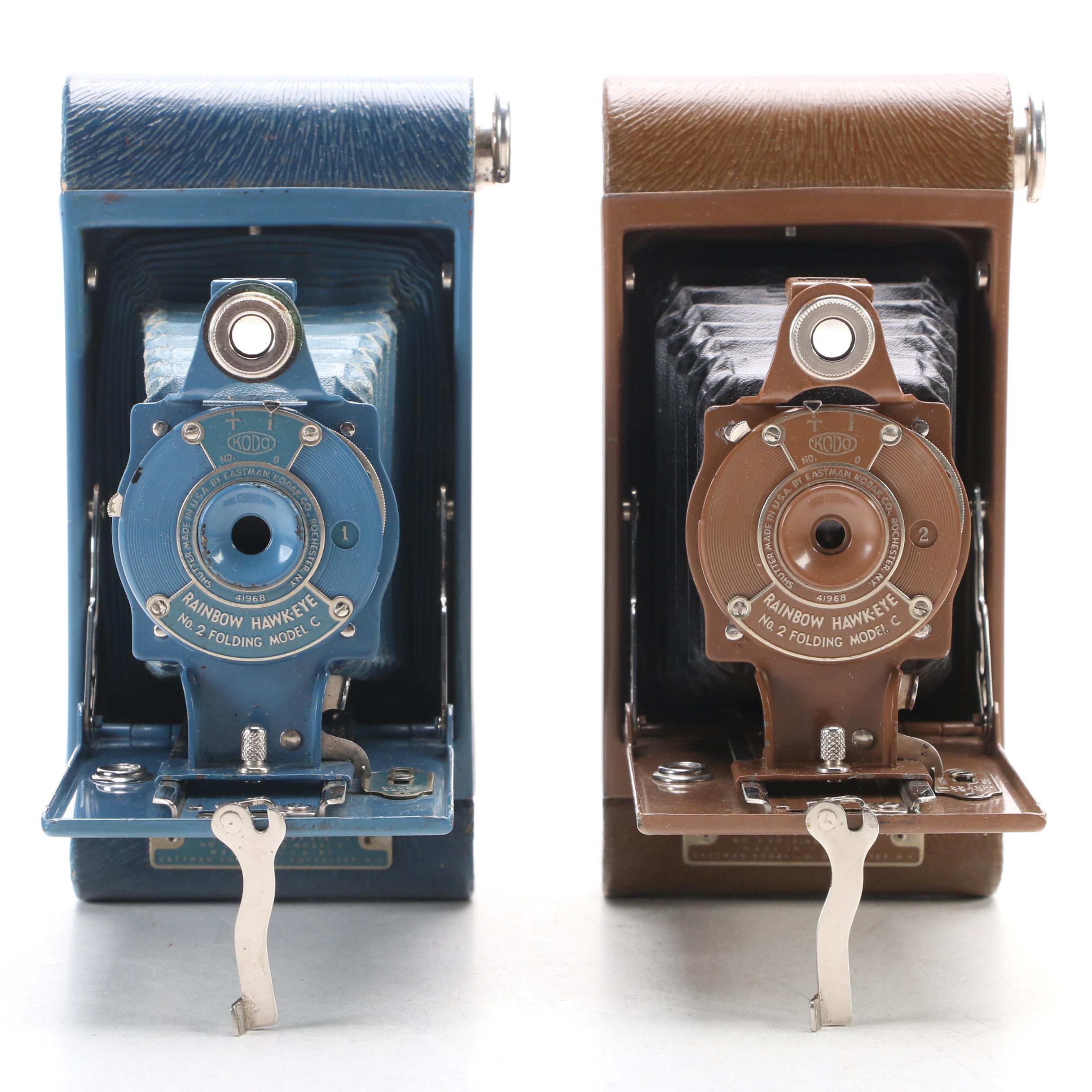 Eastman Kodak Rainbow Hawk-Eye Model C Folding Cameras, 1930-1934