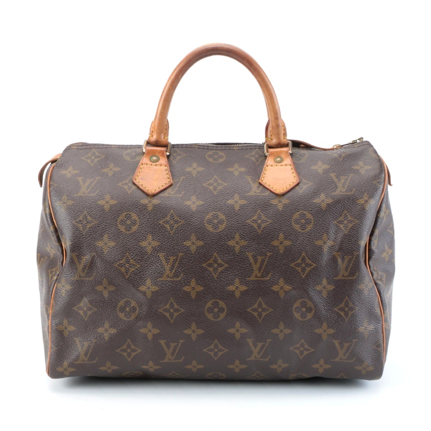 Louis Vuitton Speedy 30 in Monogram Canvas and Vachetta Leather