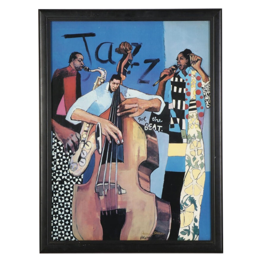 Patterson and Barnes Jazz Band Offset Lithograph, Late 20th to 21st Century