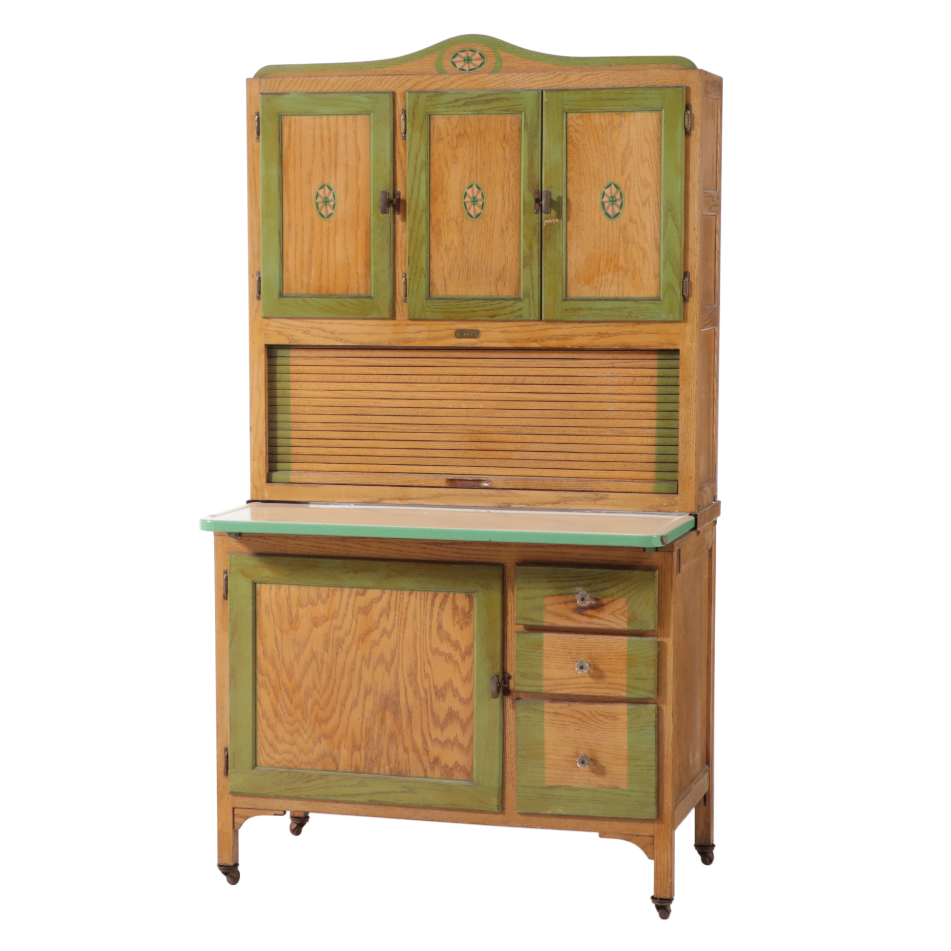 Sellers Oak Hoosier Cabinet Circa 1930 EBTH