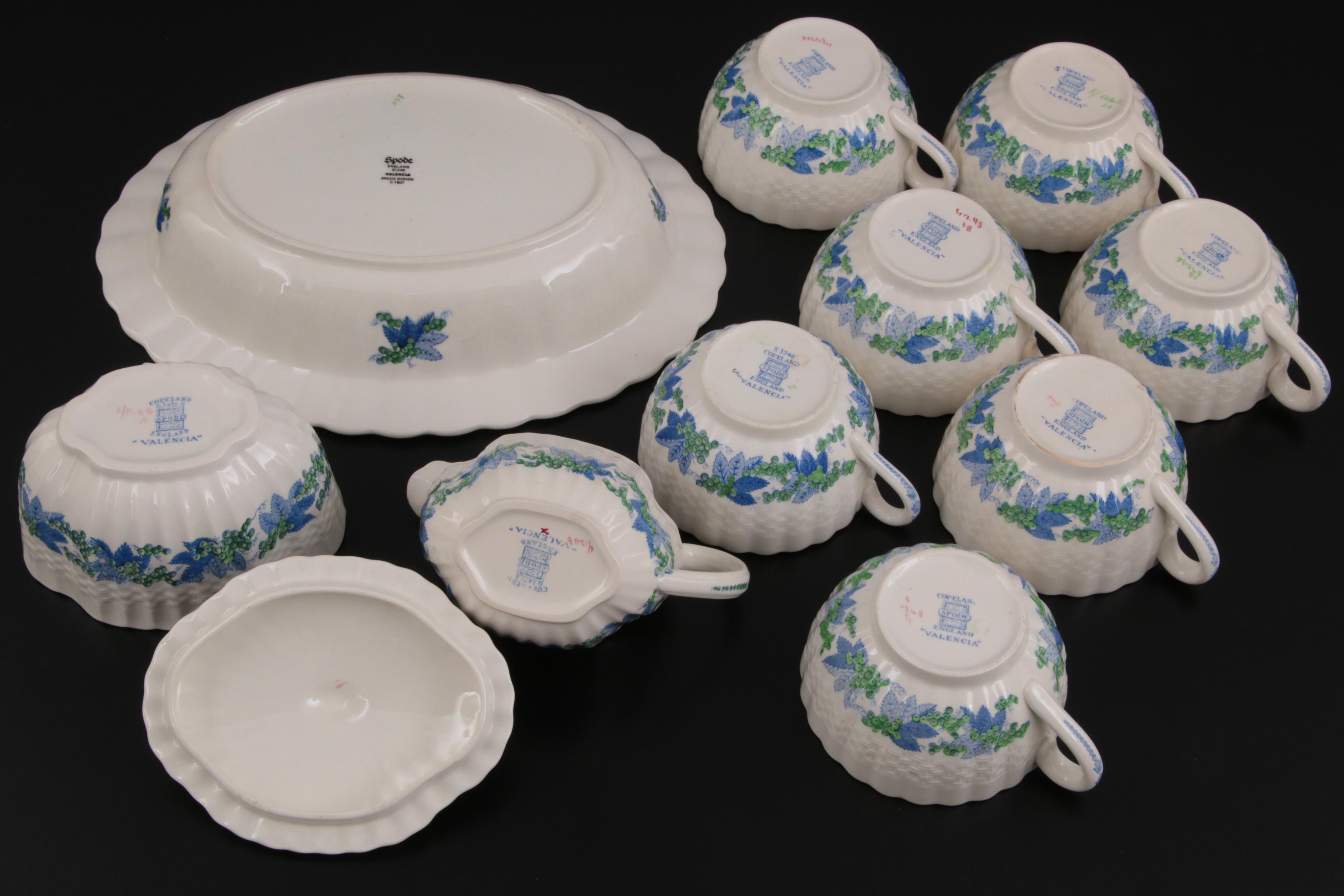 Copeland Spode "Valencia" Earthenware Dinnerware