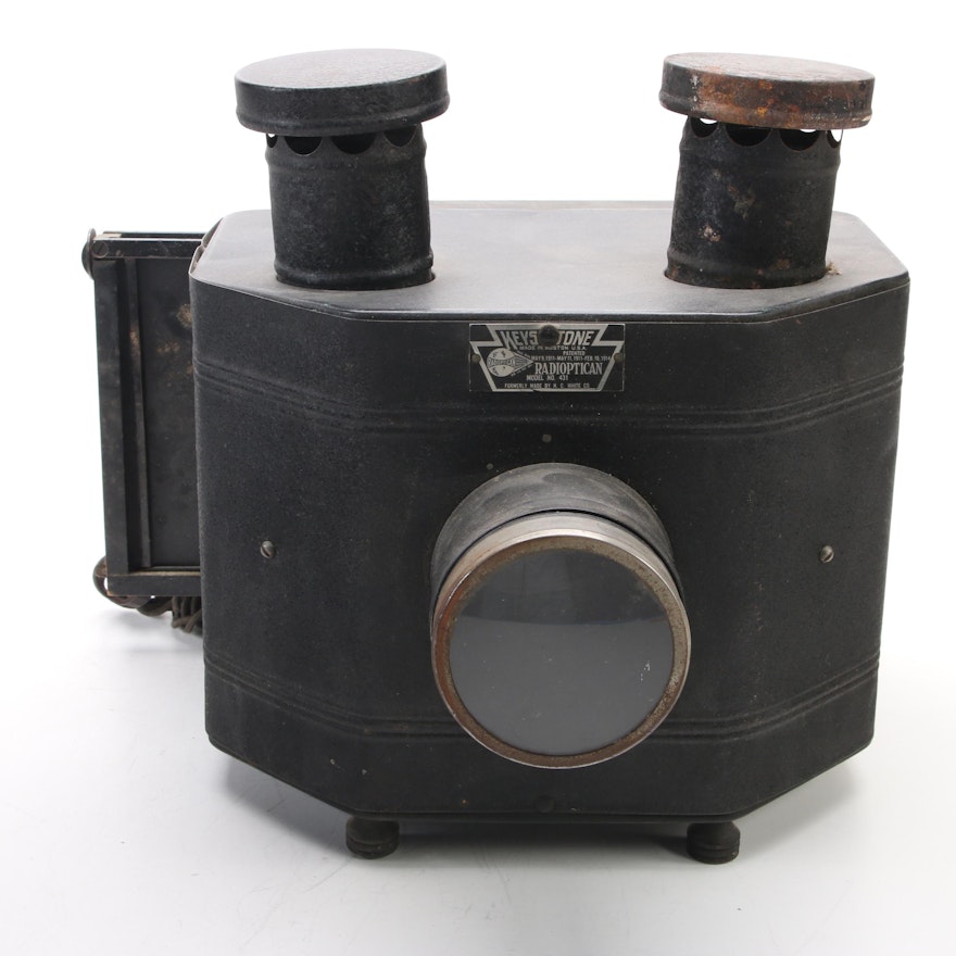 Keystone Radioptican and Buckeye Stereopticon Mirroscope