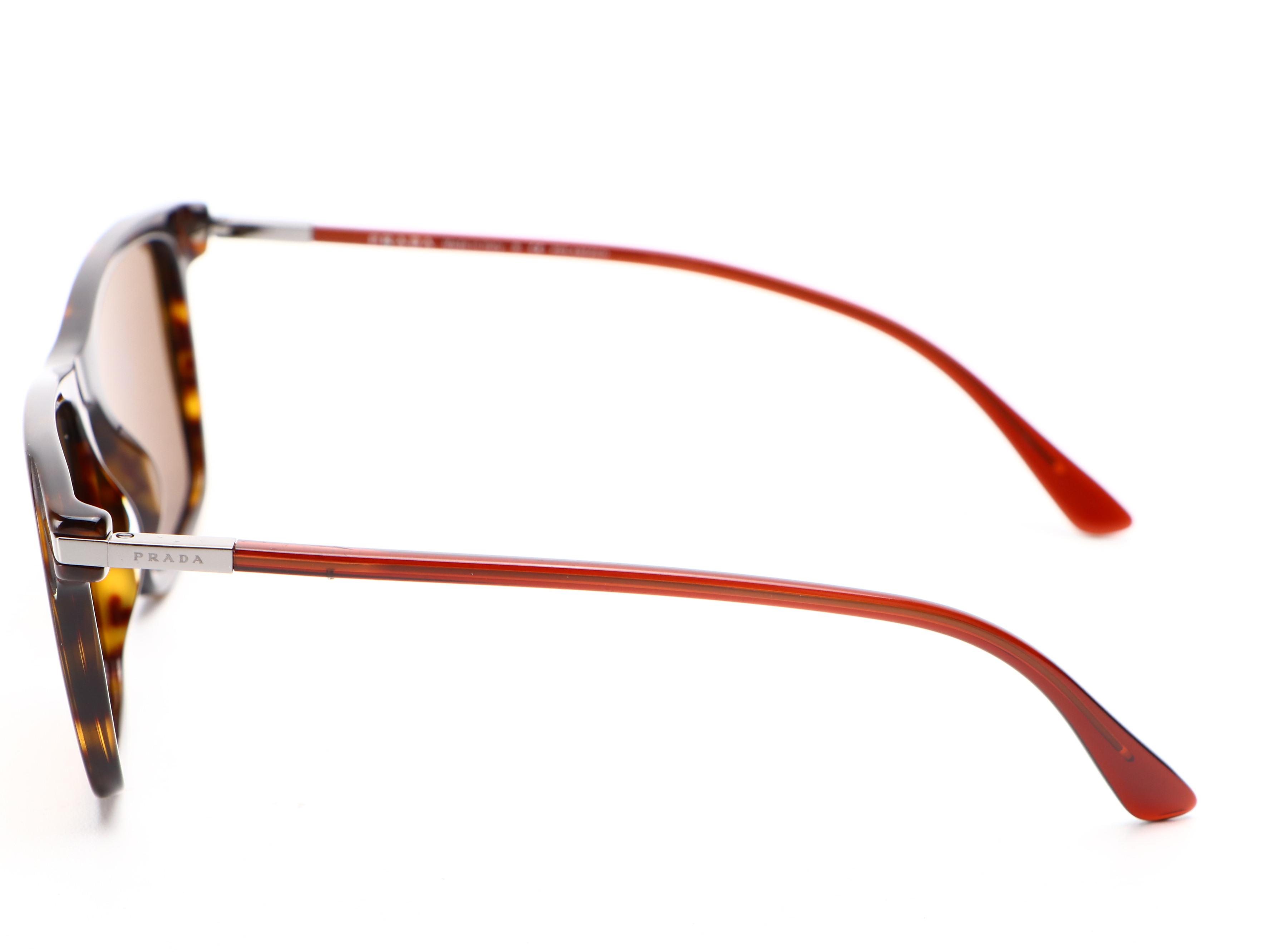 Prada SPR19X Polarized Havana Sunglasses with Case and Box