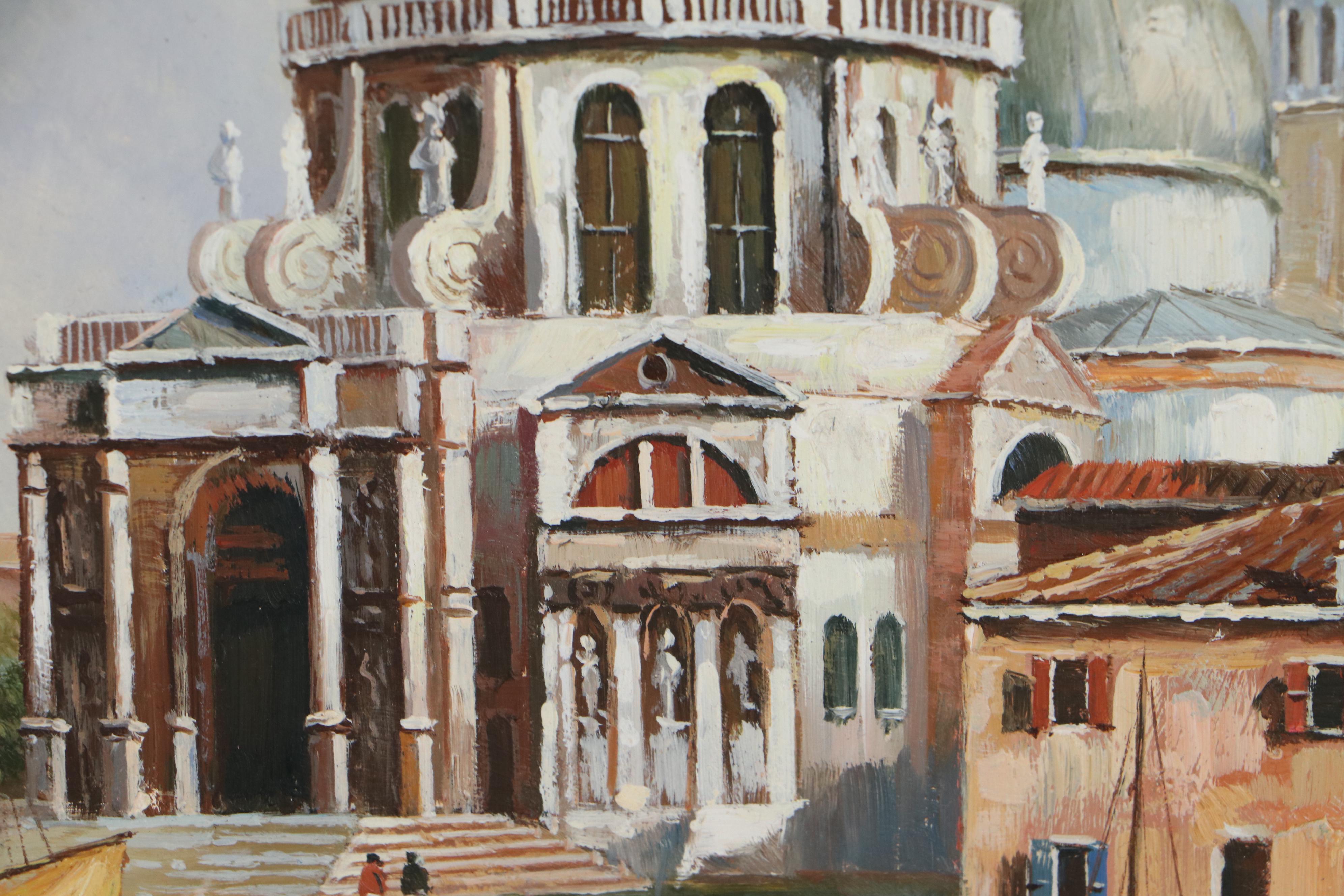 Venetian Scene of Santa Maria della Salute, Circa 2000