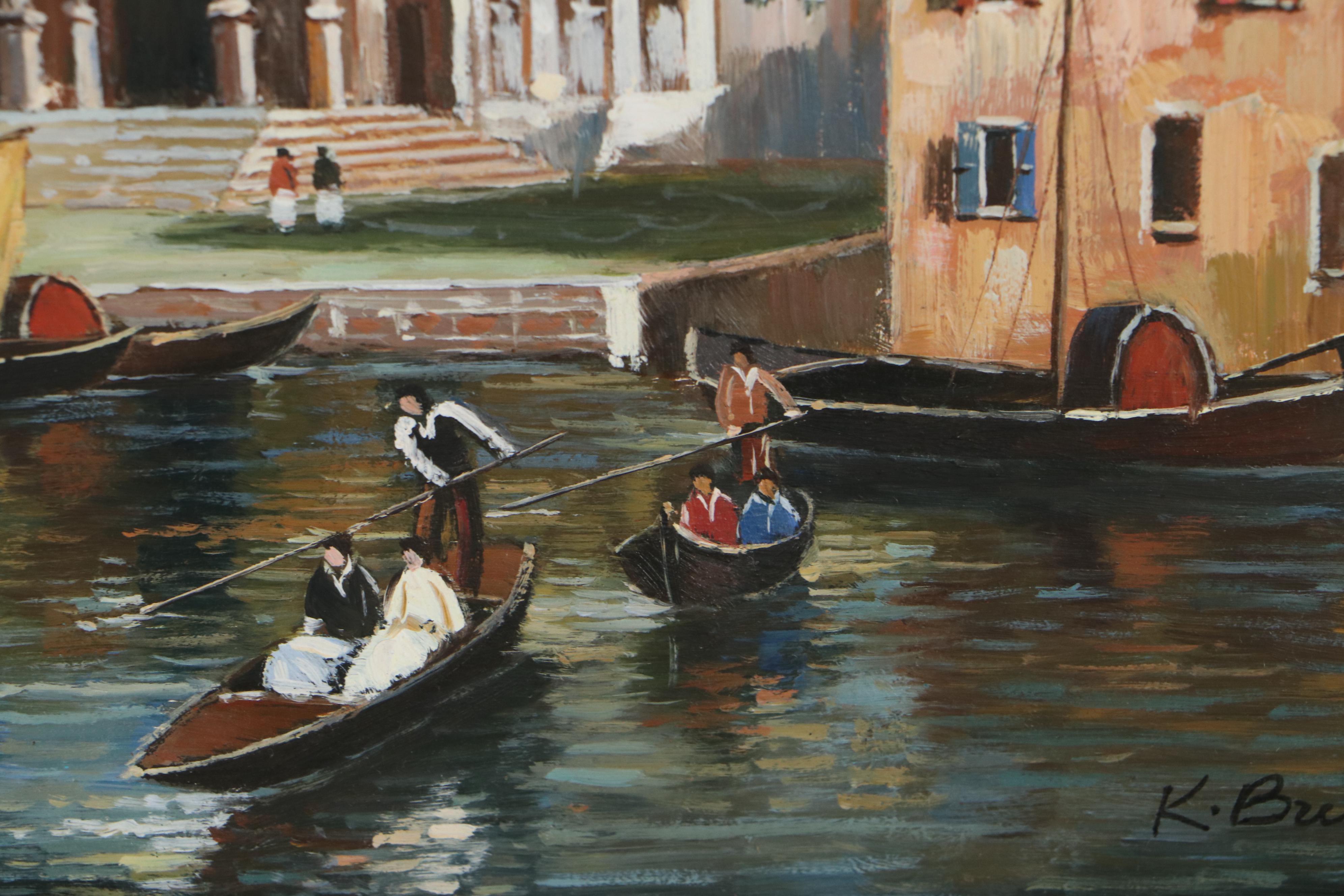 Venetian Scene of Santa Maria della Salute, Circa 2000