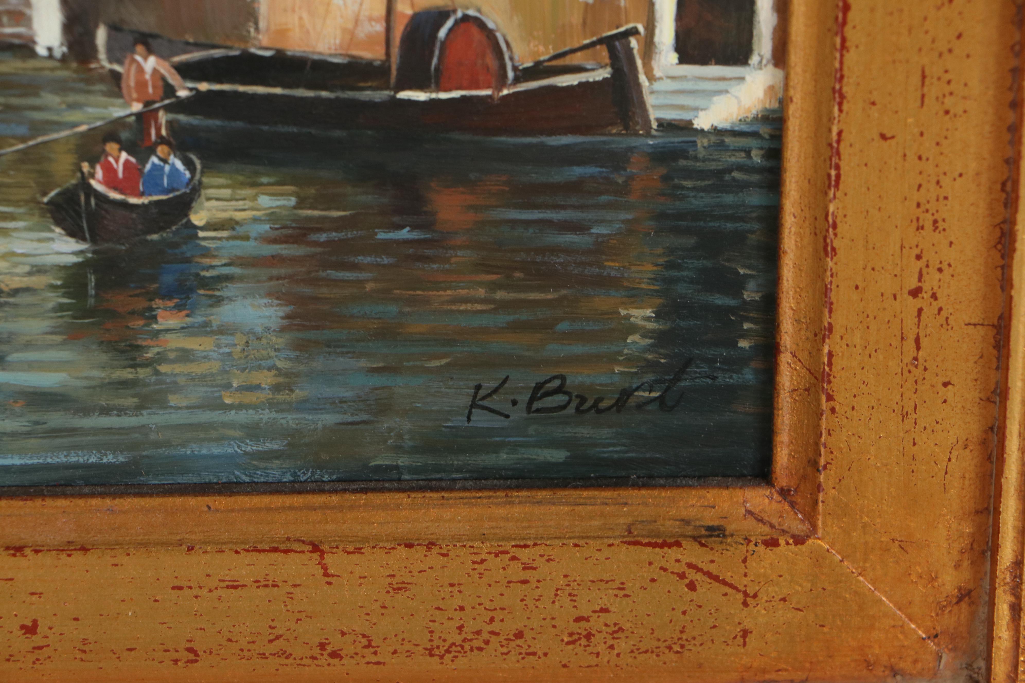 Venetian Scene of Santa Maria della Salute, Circa 2000