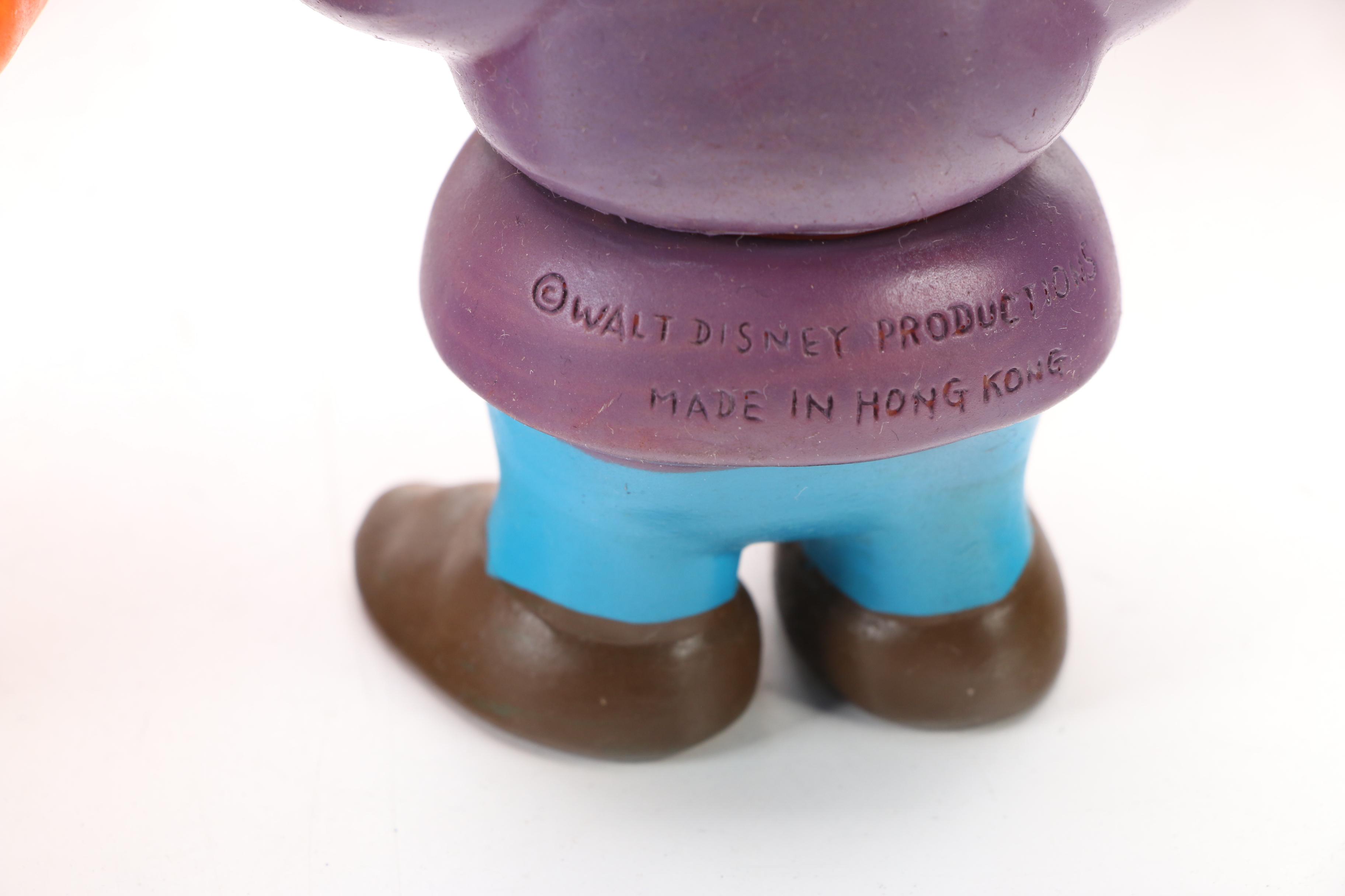 Walt Disney Productions Squeaky Rubber Seven Dwarfs, Mid-20th Century