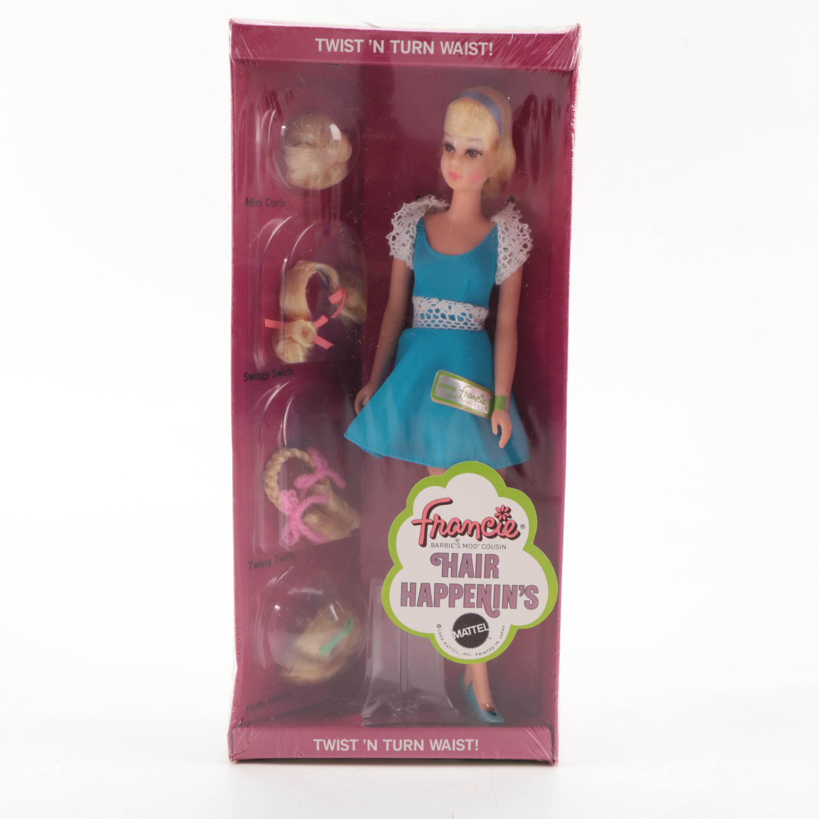 Mattel Francie Hair Happenin's and New Living Barbie Dolls