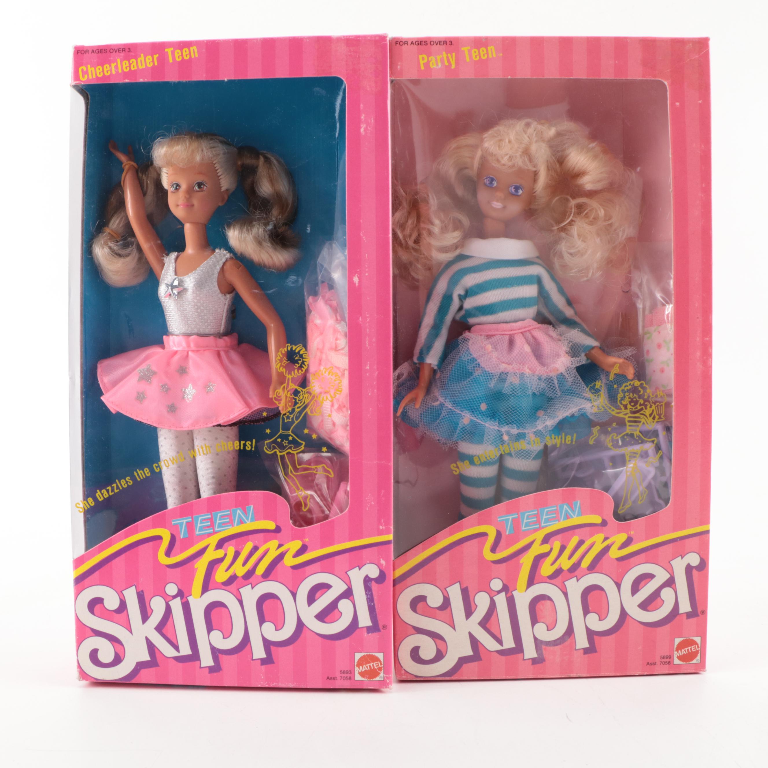 Mattel "Stacie," "Teen Fun Skipper," and "Todd" Dolls