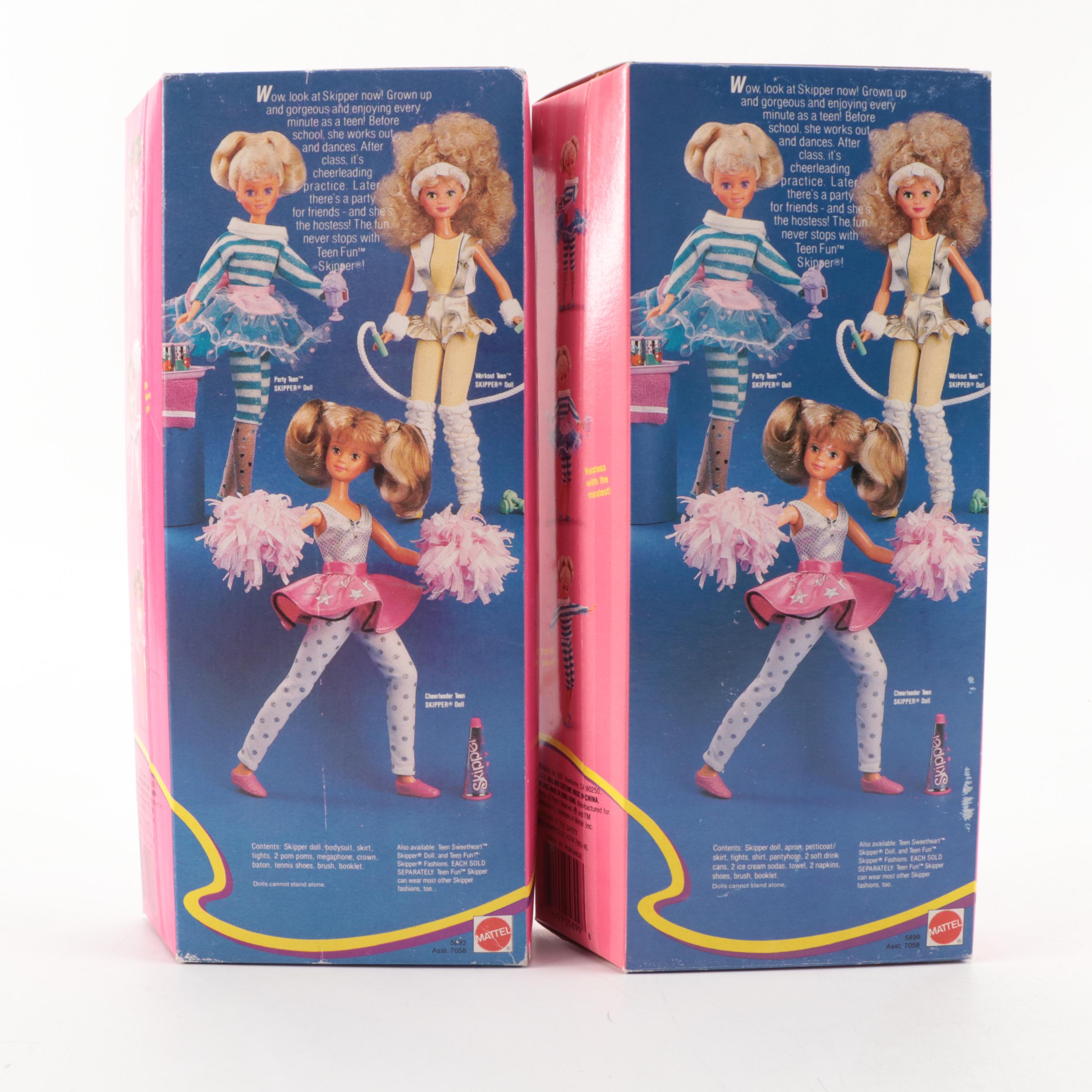 Mattel "Stacie," "Teen Fun Skipper," and "Todd" Dolls