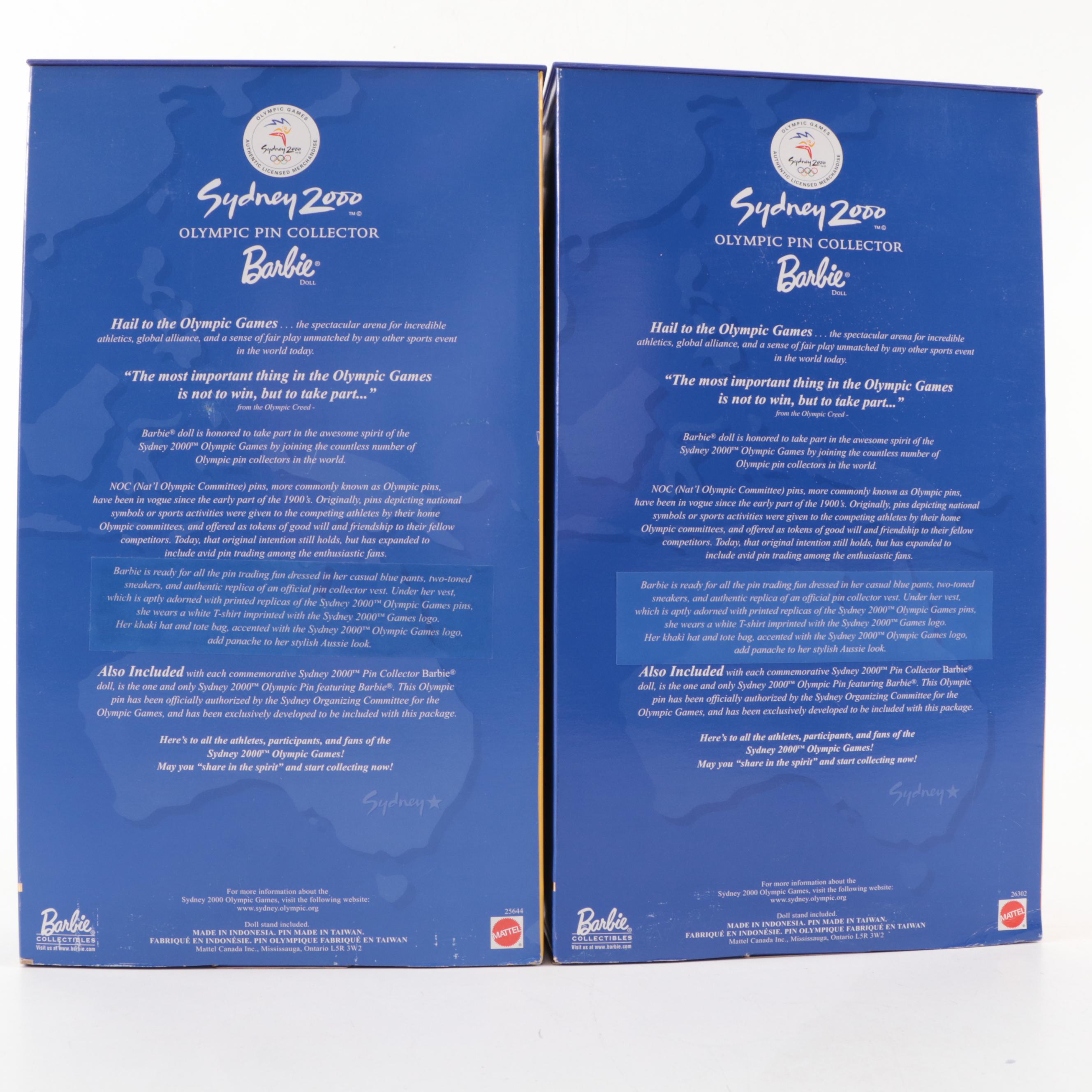 Sydney Opera House Barbie with Sydney 2000 Olympics Barbies and Olympic Pins