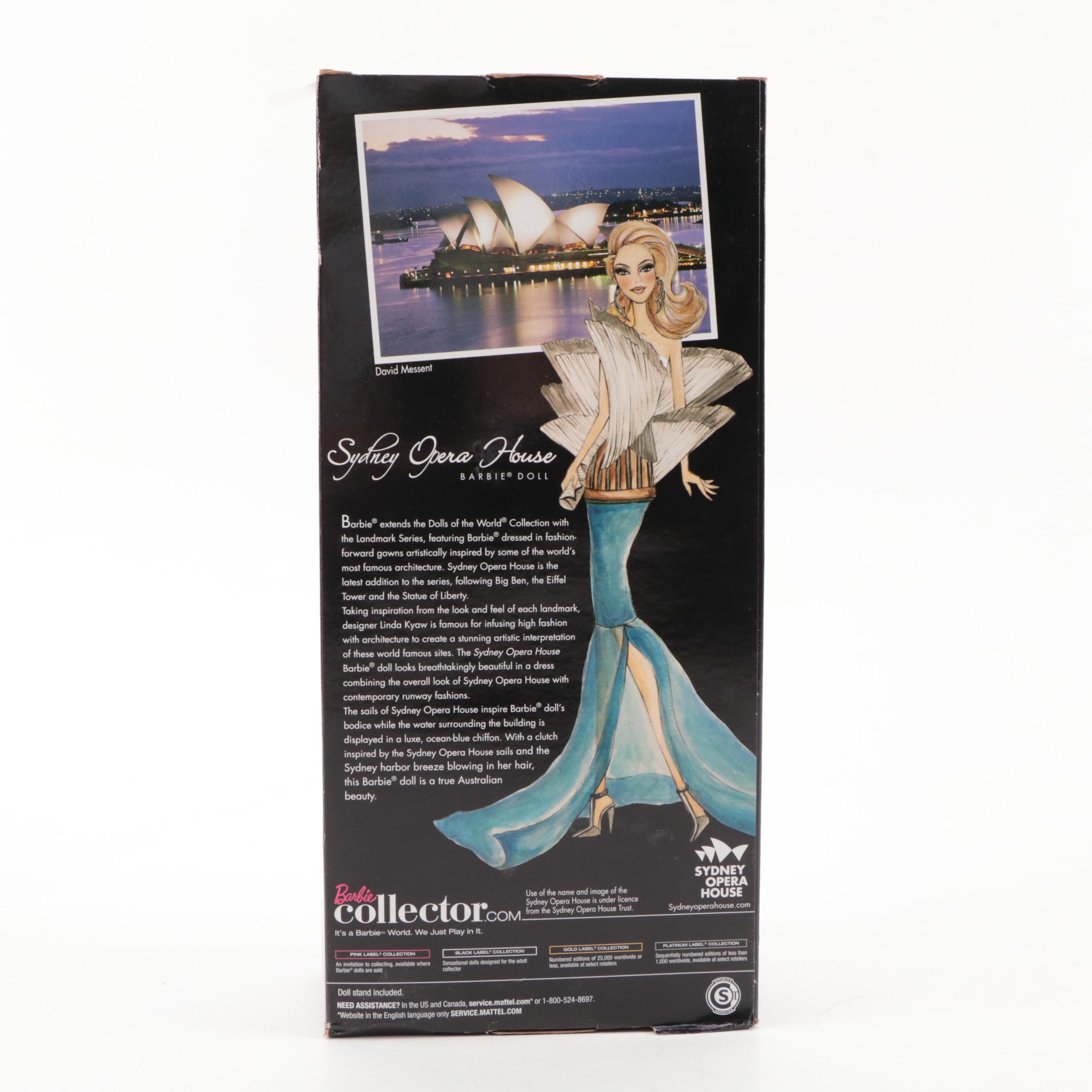 Sydney Opera House Barbie with Sydney 2000 Olympics Barbies and Olympic Pins