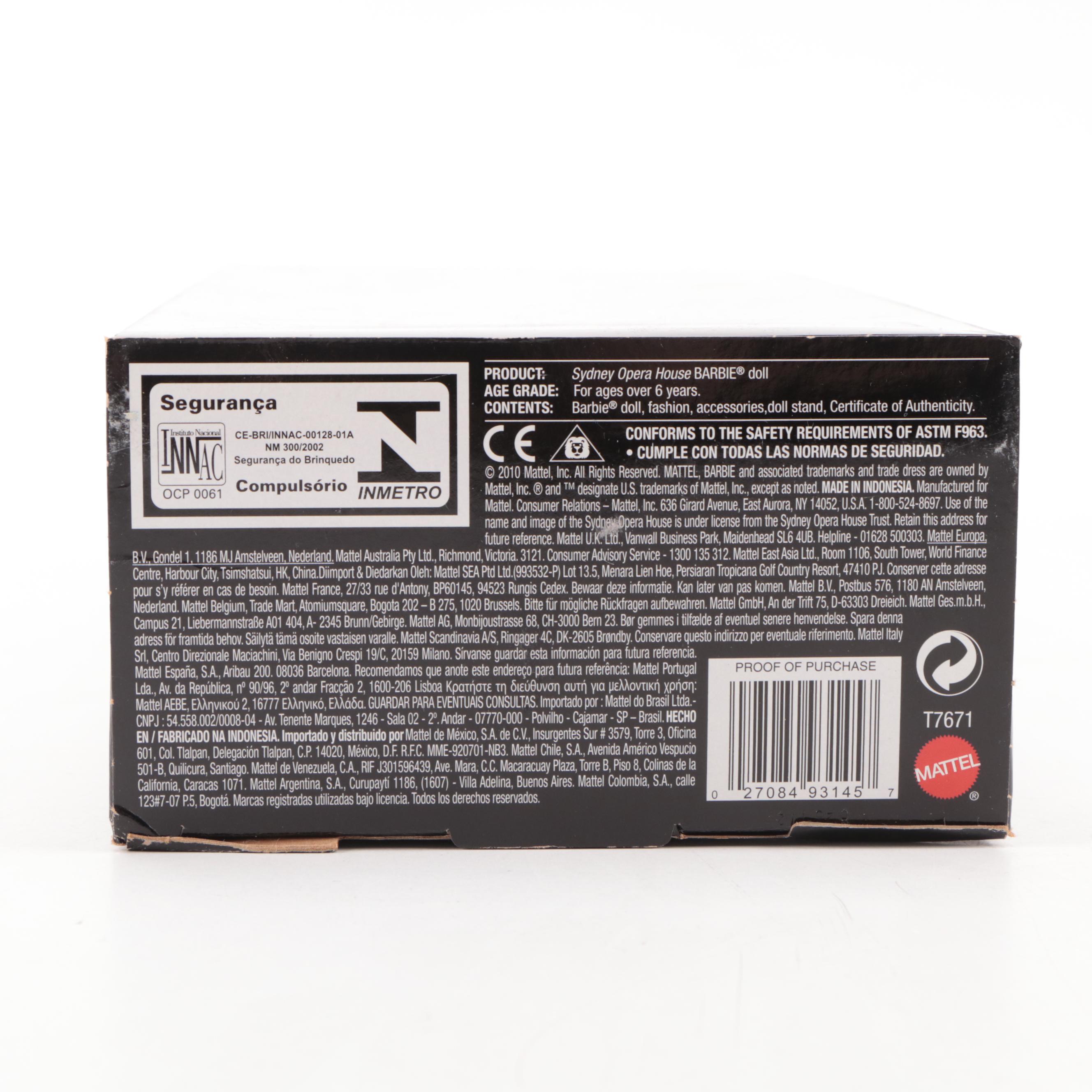 Sydney Opera House Barbie with Sydney 2000 Olympics Barbies and Olympic Pins