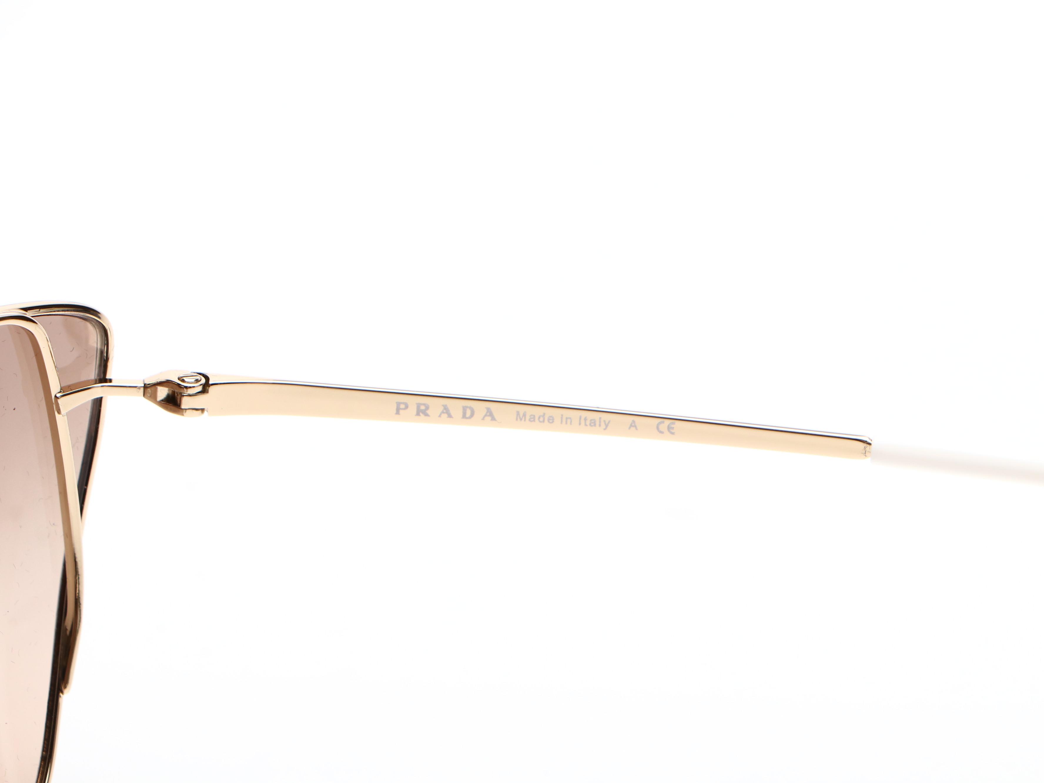 Prada SPR65V Modified Cate Eye Sunglasses with Case