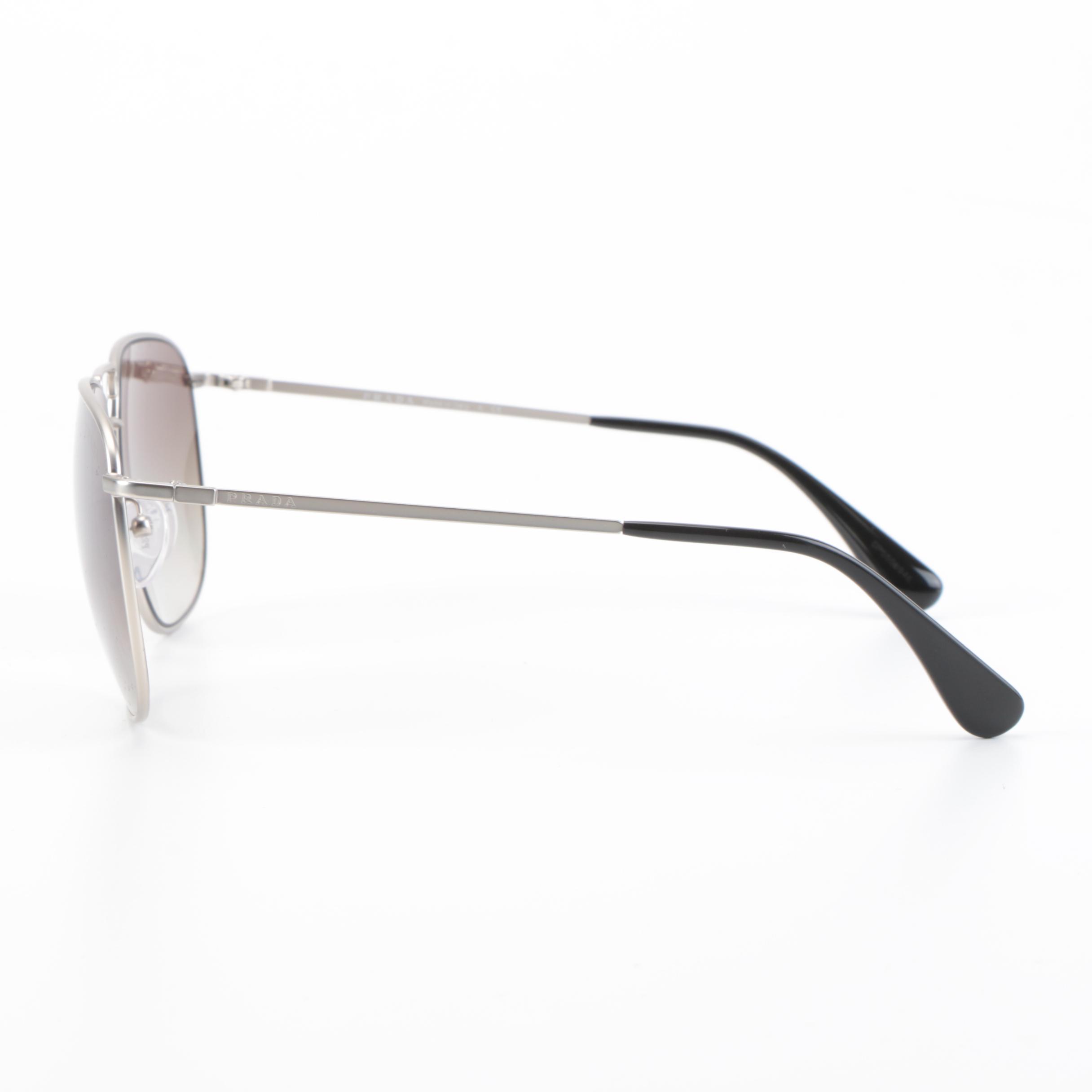 Prada SPR 52T Aviator Sunglasses with Case